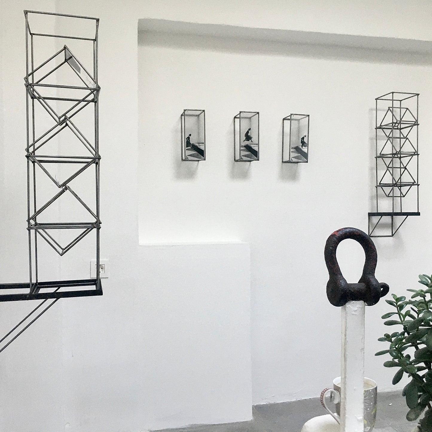 Avoiding the Void, metal wall or desk top sculpture, original interior design