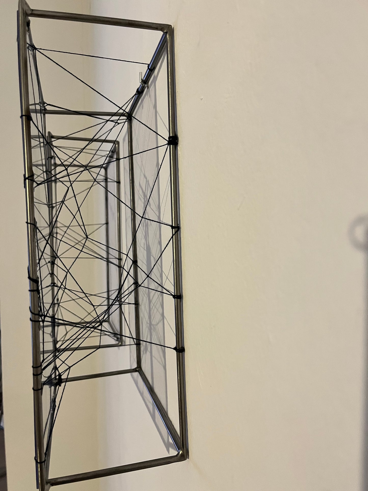 Numbered Limited Edition Wall Sculpture Free Like a Bird: Limited Edition Metal & String Art Diptych Artandshadow