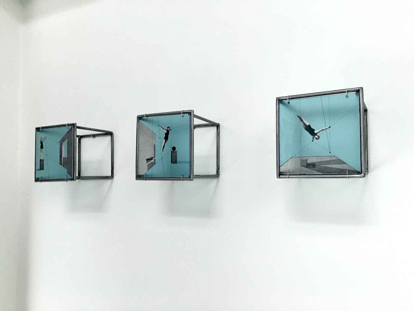 Into the Blue Triptych is a three-piece contemporary sculpture, and an original artwork designed and handmade by Furst_Ori, the artists behind ArtandShadow.
