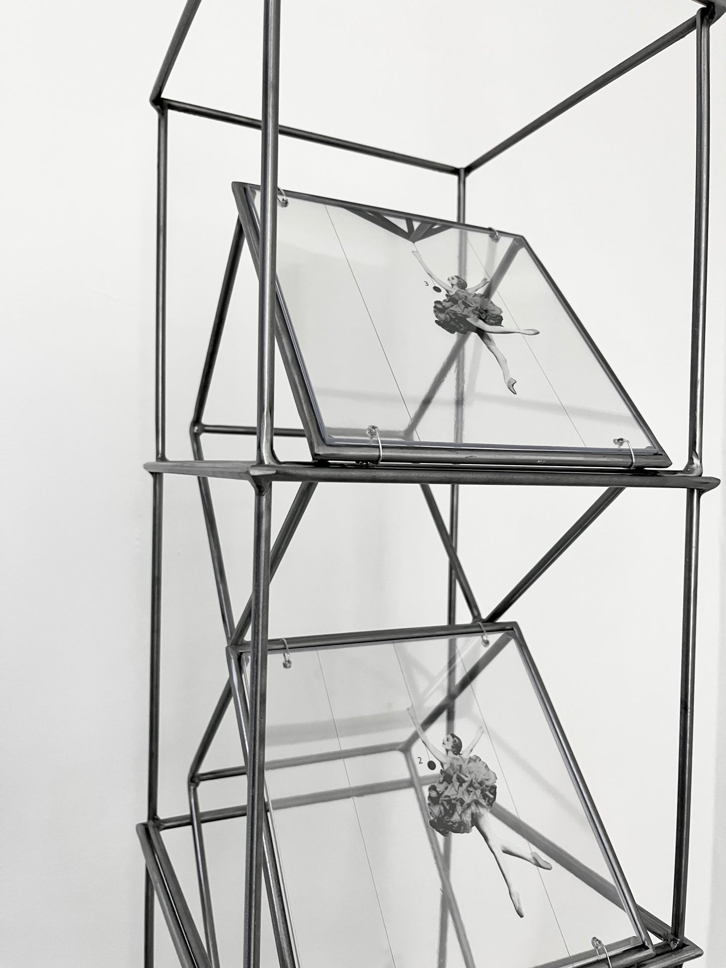 Getting the Point, Ballerina tower, art sculpture handmade from metal