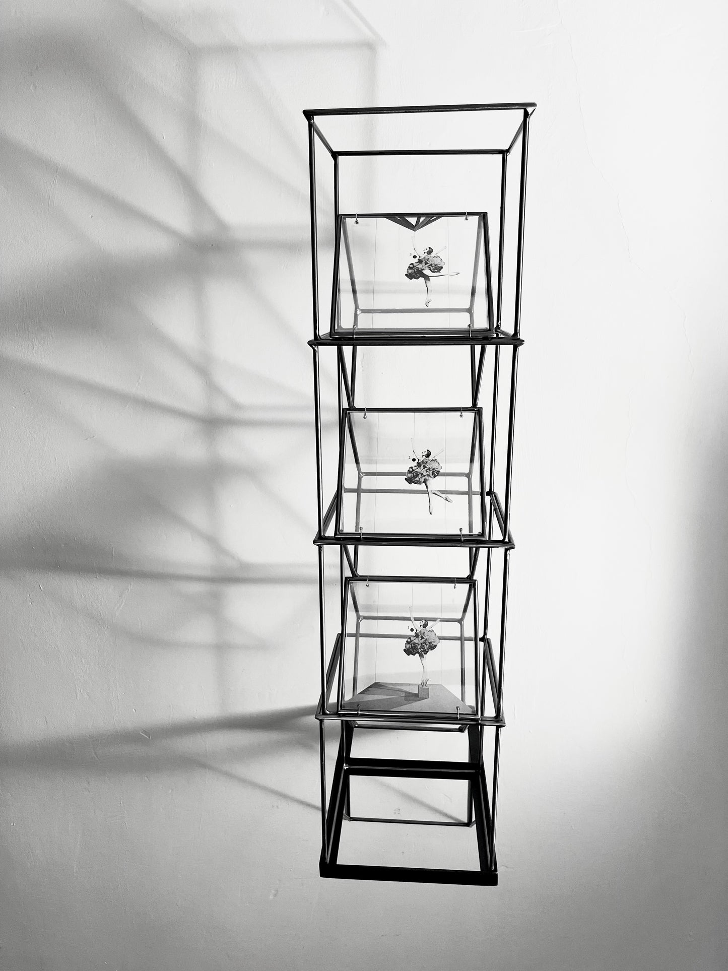 Getting the Point, Ballerina tower, art sculpture handmade from metal