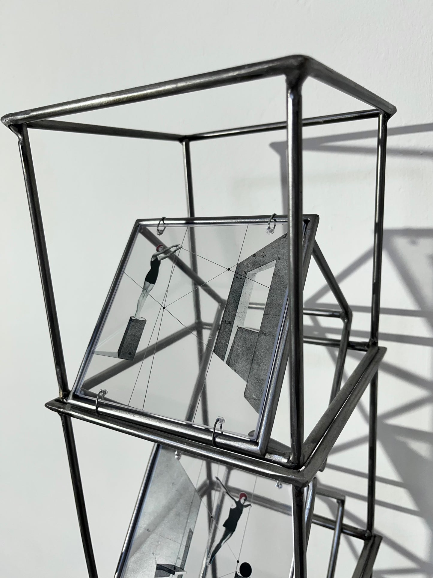 Geometry of a Flight - Tower Metal Sculpture