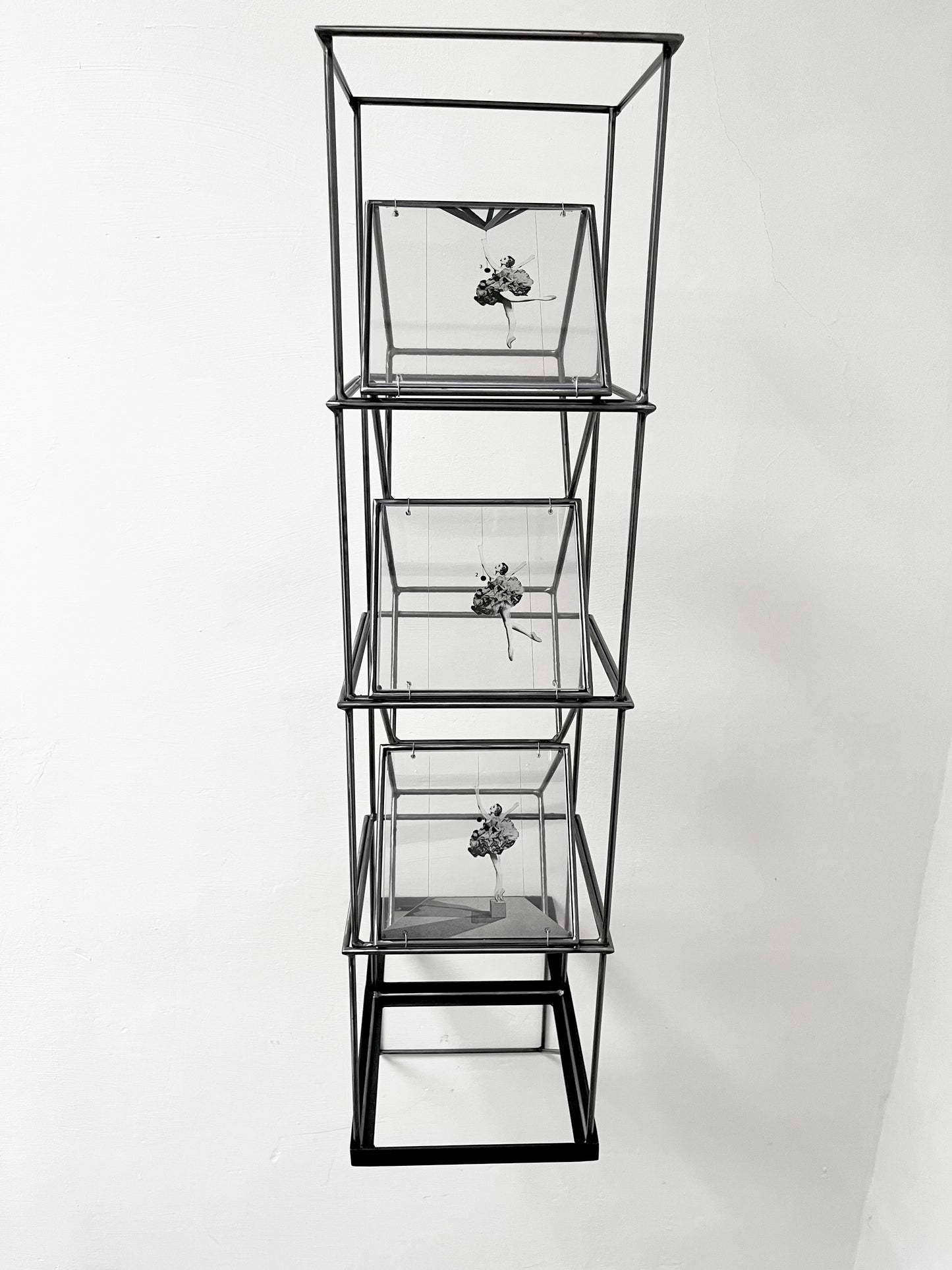 Getting the Point, Ballerina tower, art sculpture handmade from metal