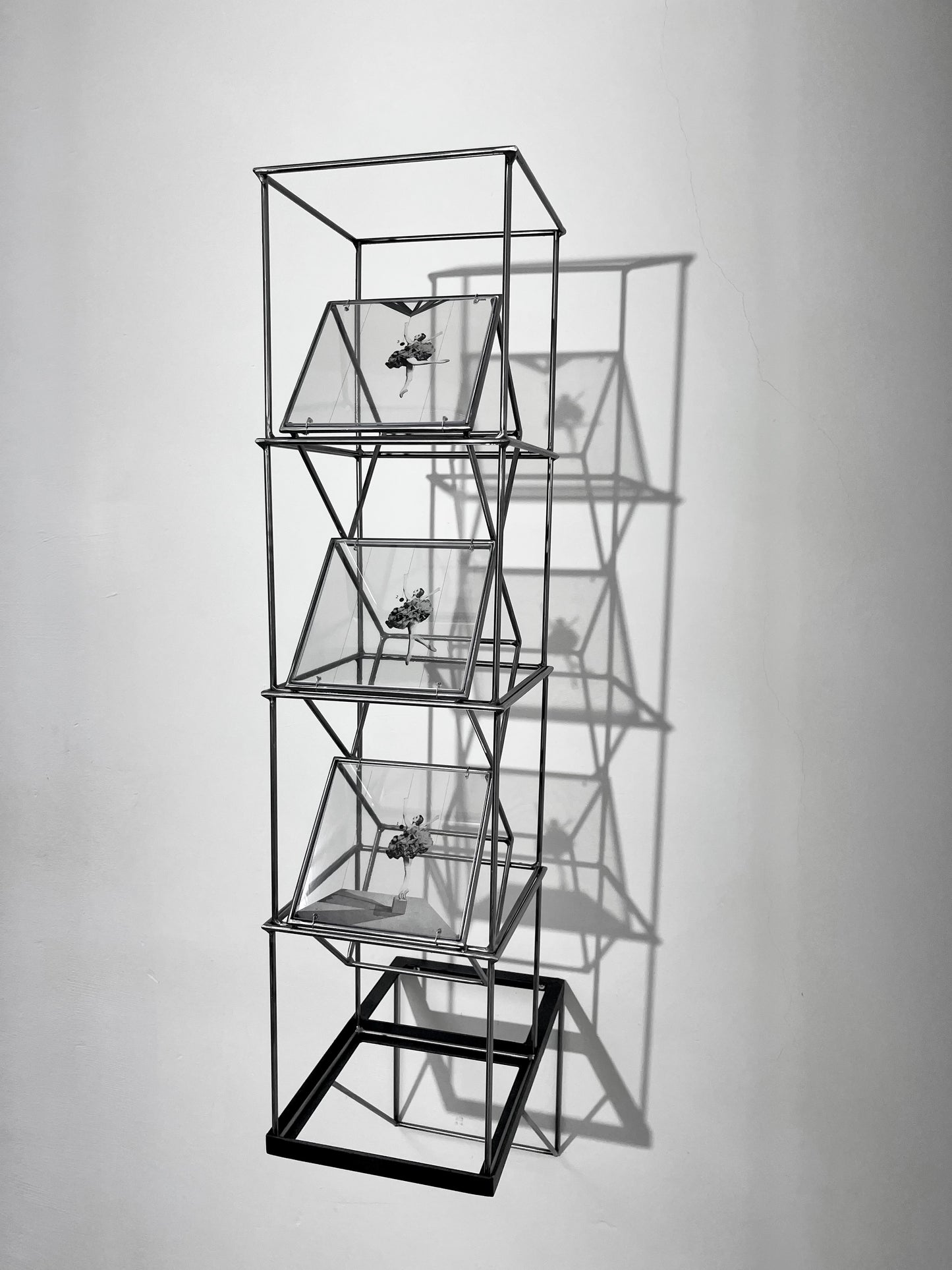 Getting the Point, Ballerina tower, art sculpture handmade from metal