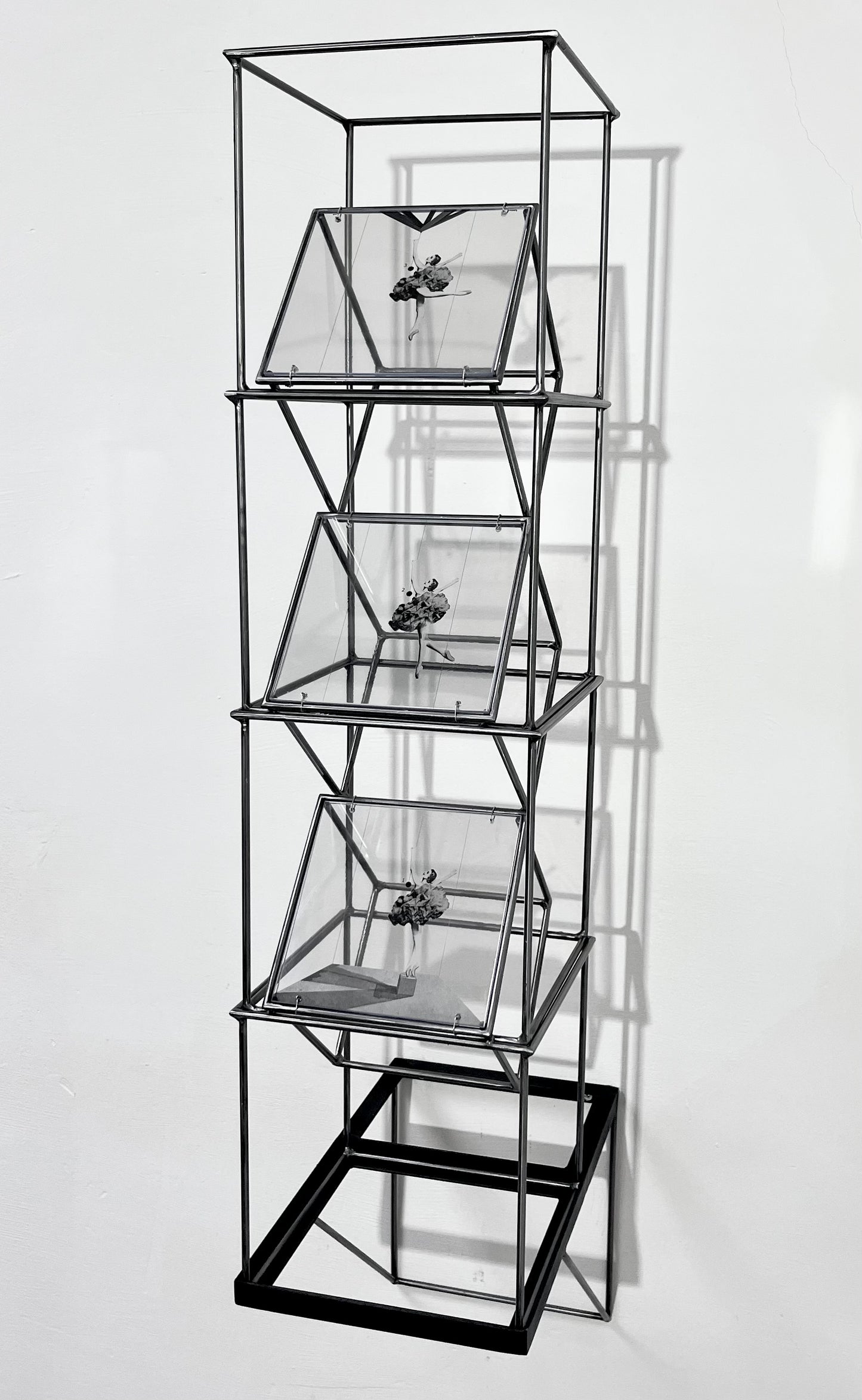 Getting the Point, Ballerina tower, art sculpture handmade from metal