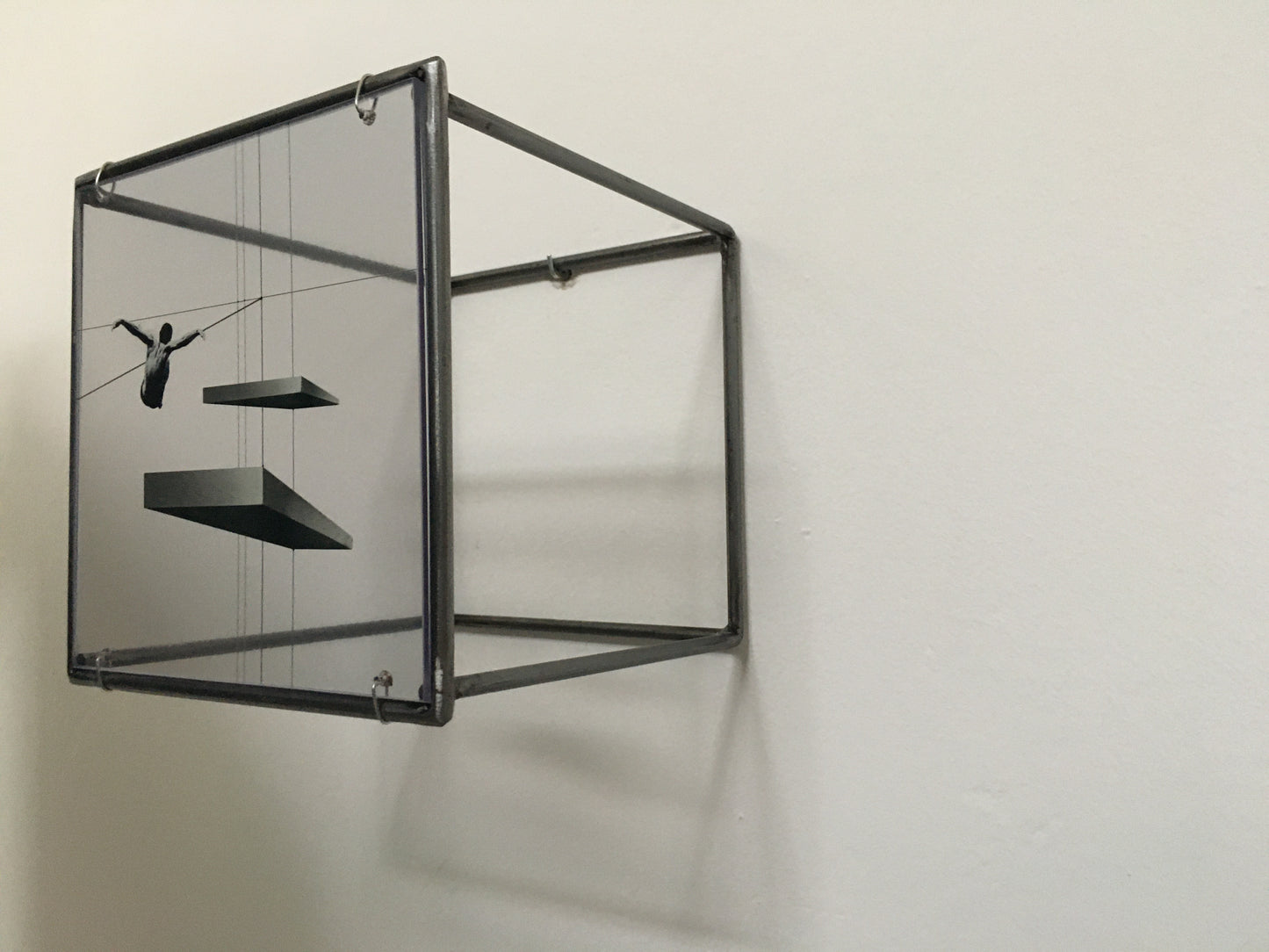 Perfect Recovery triptych, metal wall sculpture