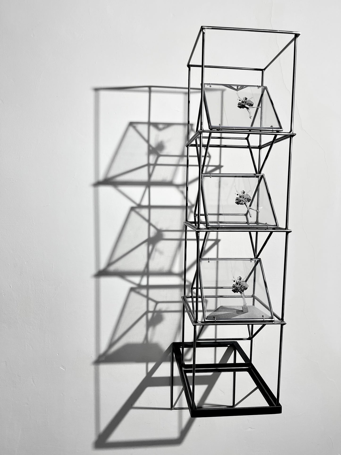 Getting the Point, Ballerina tower, art sculpture handmade from metal