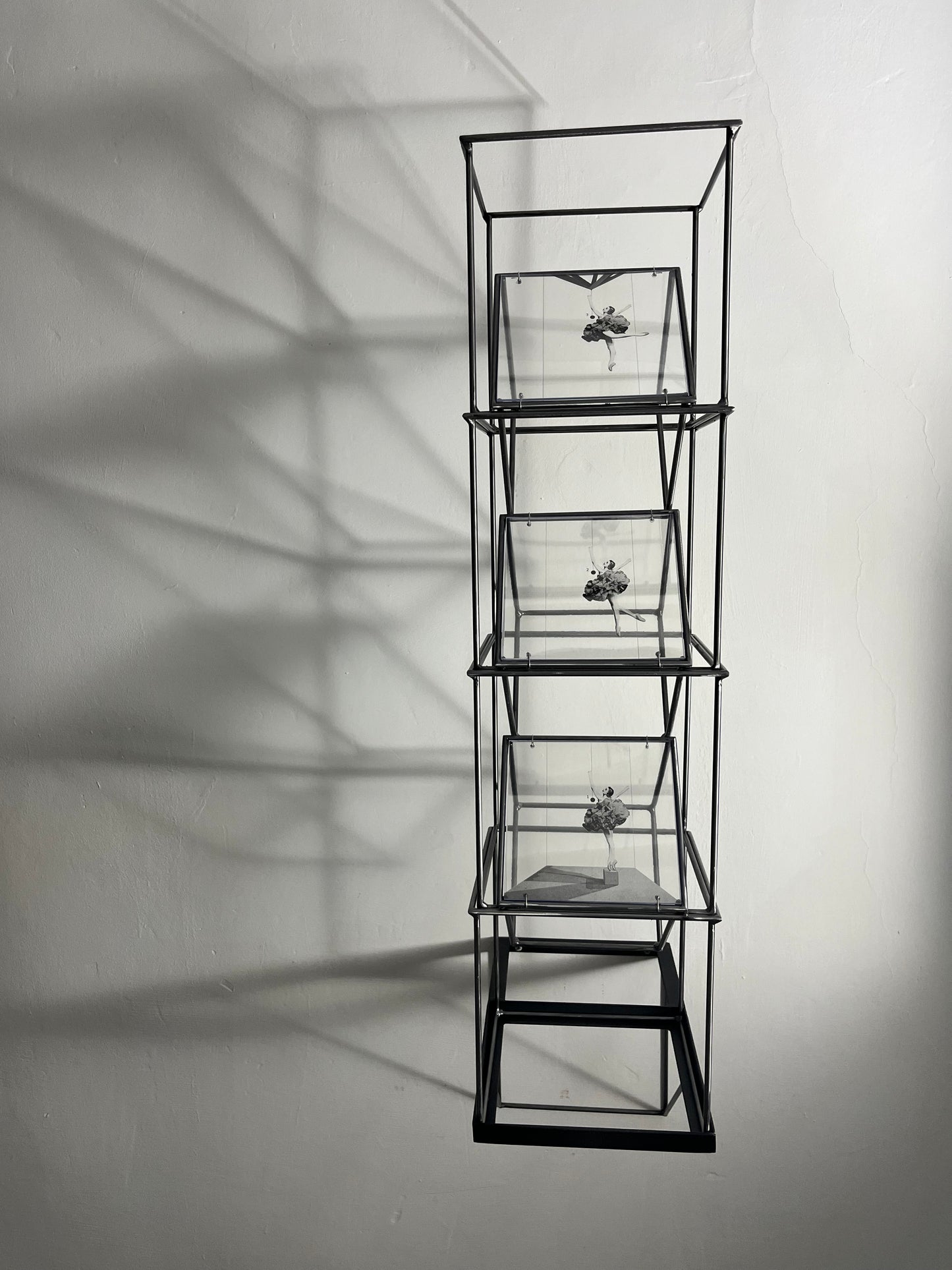 Getting the Point, Ballerina tower, art sculpture handmade from metal