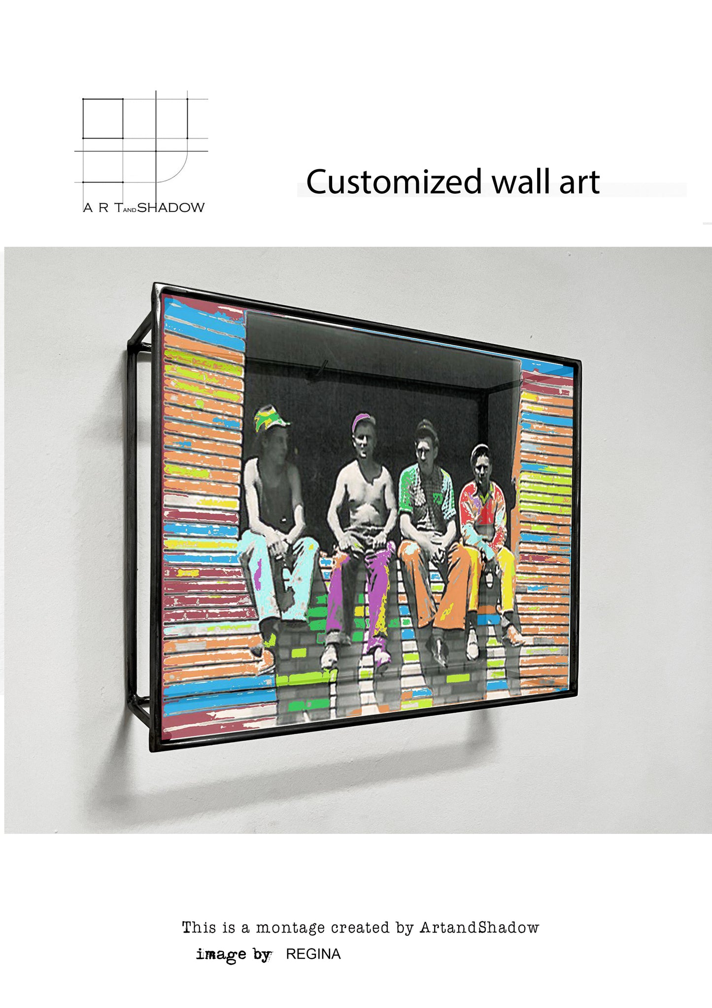 custom order two large format shadow sculptures