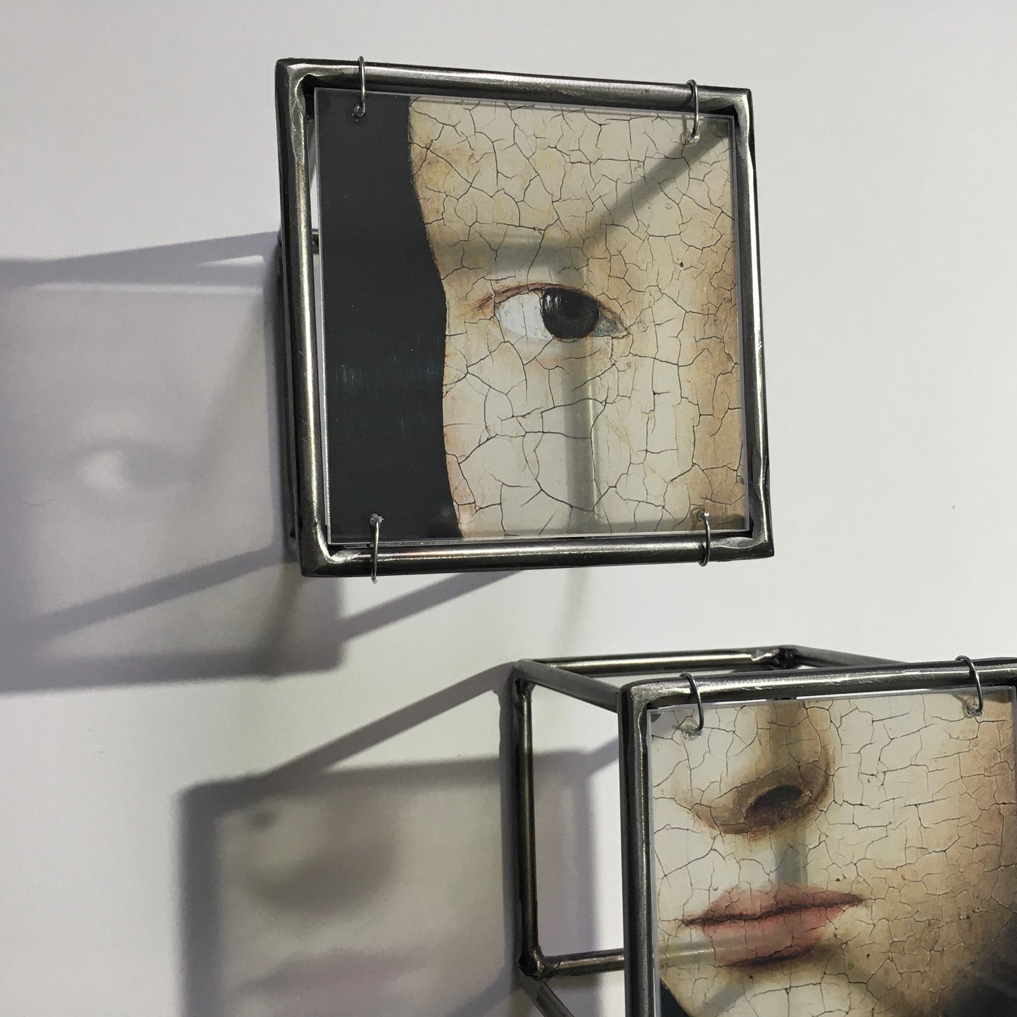 Face Wall Decor - set of two - right eye and lips