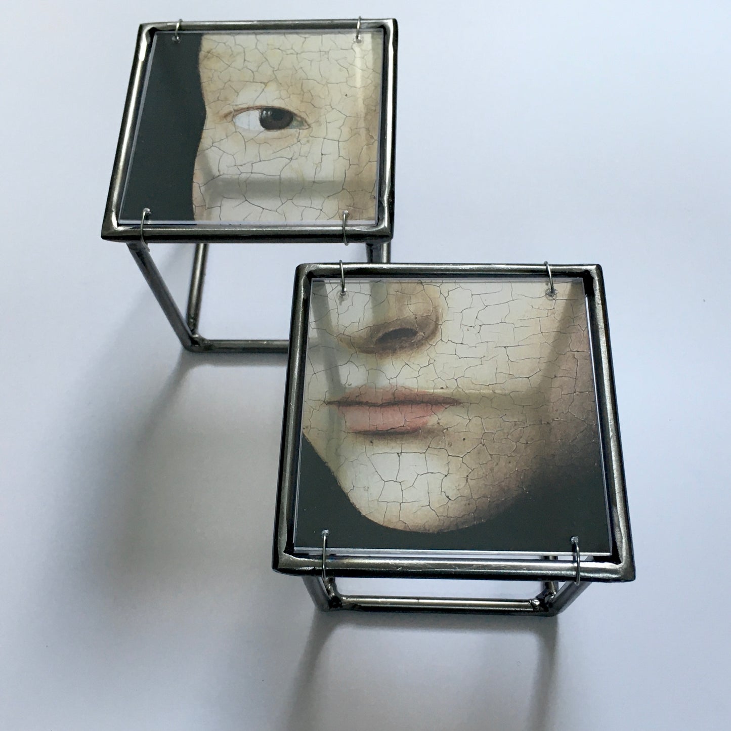 Face Wall Decor - set of two - right eye and lips