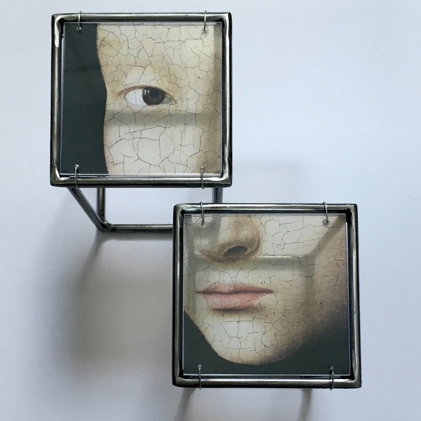 Face Wall Decor - set of two - right eye and lips
