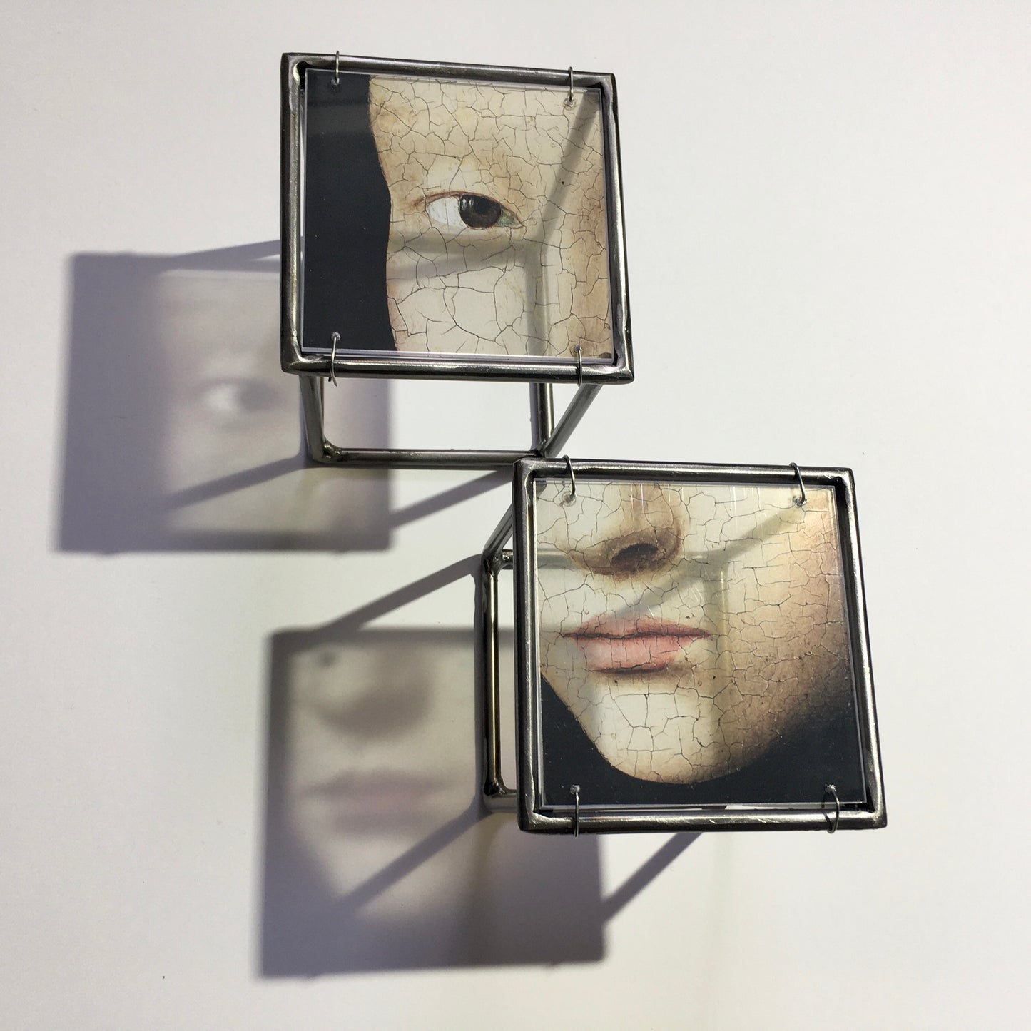 Face Wall Decor - set of two - right eye and lips