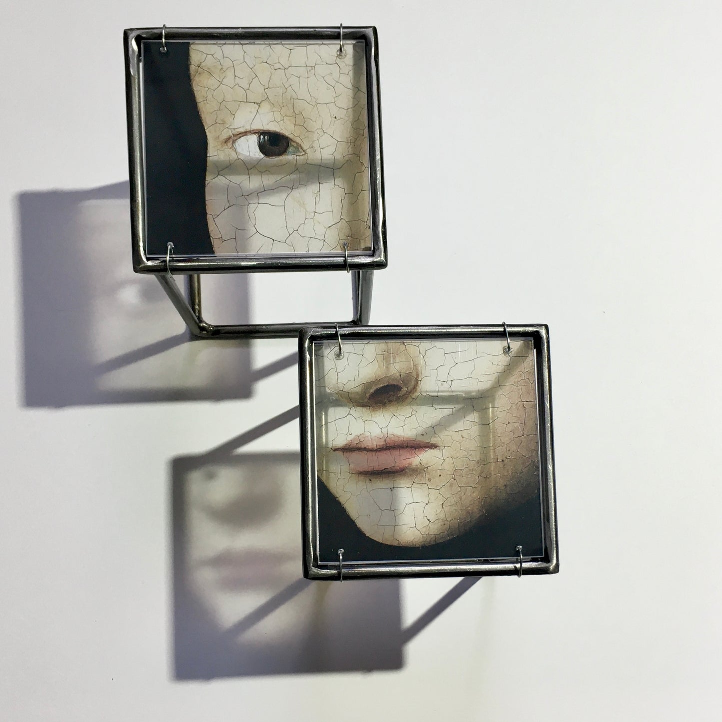 Face Wall Decor - set of two - right eye and lips