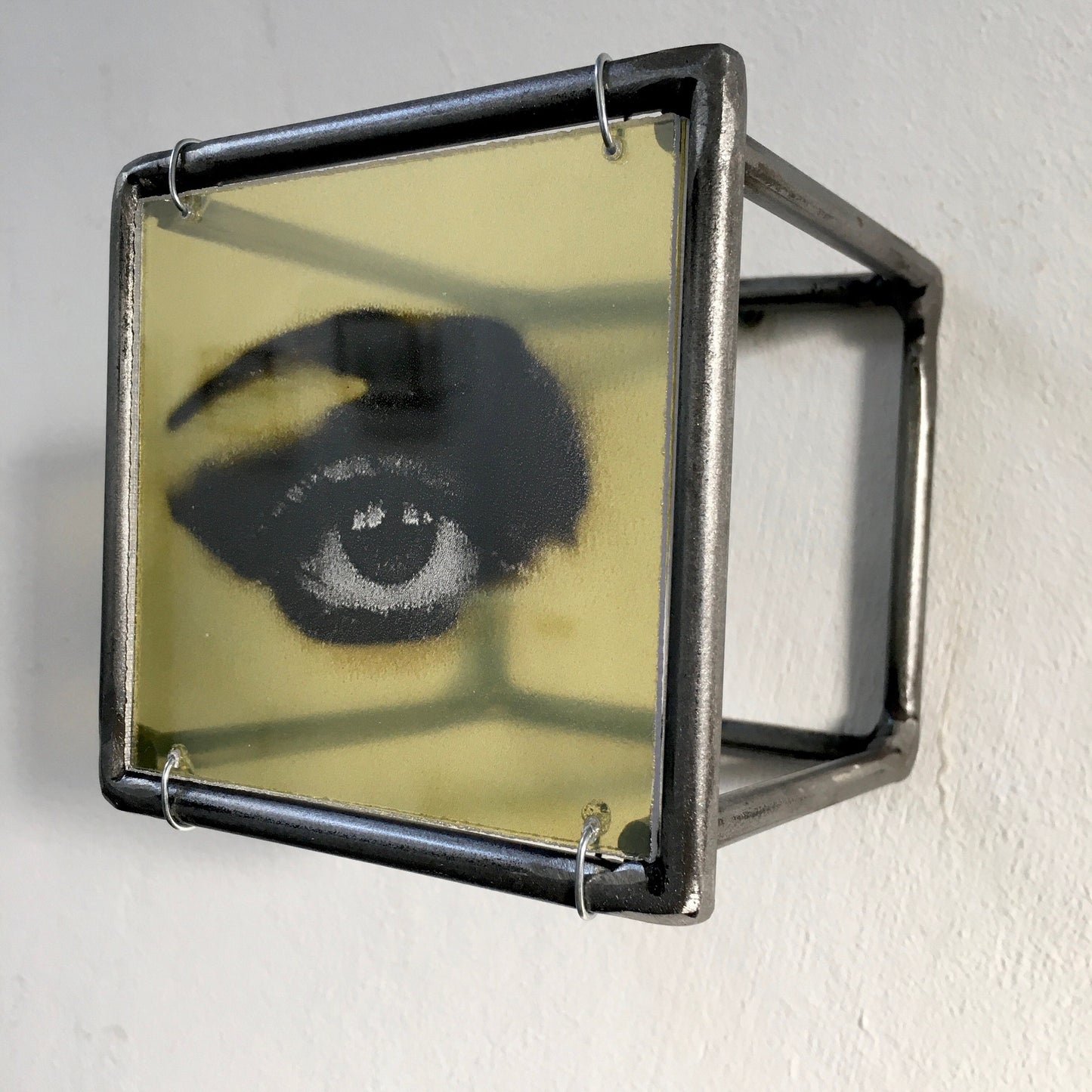 Pop art sculpture, wedding gift for the couple. New home gift, top desk, wall metal decor. - artandshadow