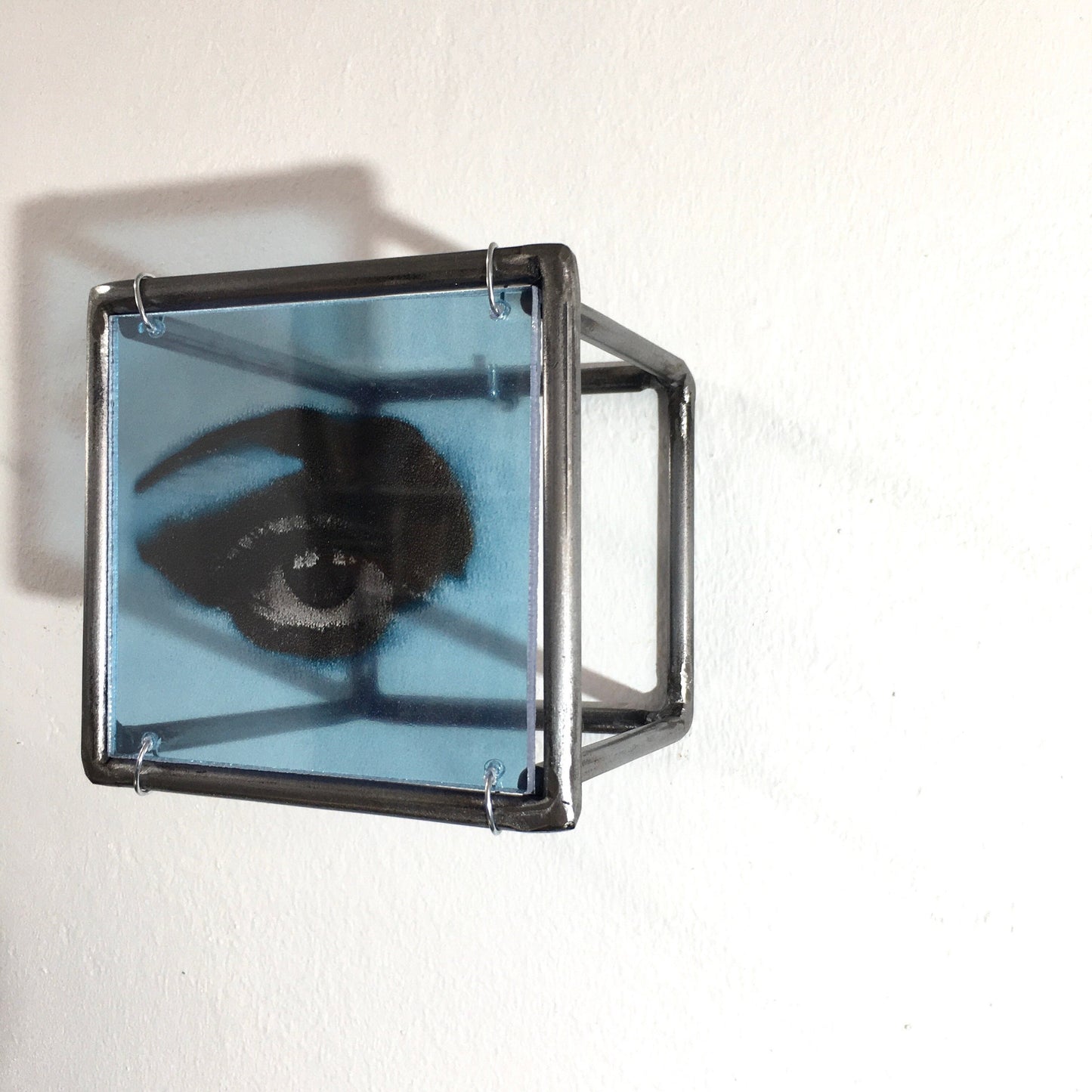 Pop art Eye, metal wall sculpture. Steel home, shadow art, original gift. - artandshadow