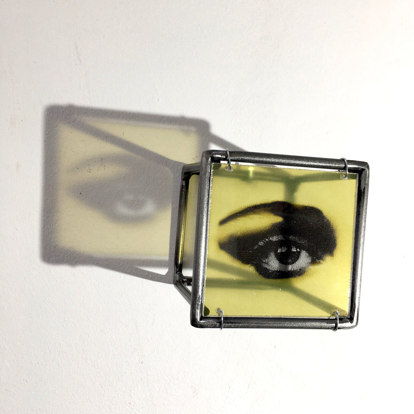 Pop art sculpture, wedding gift for the couple. New home gift, top desk, wall metal decor. - artandshadow