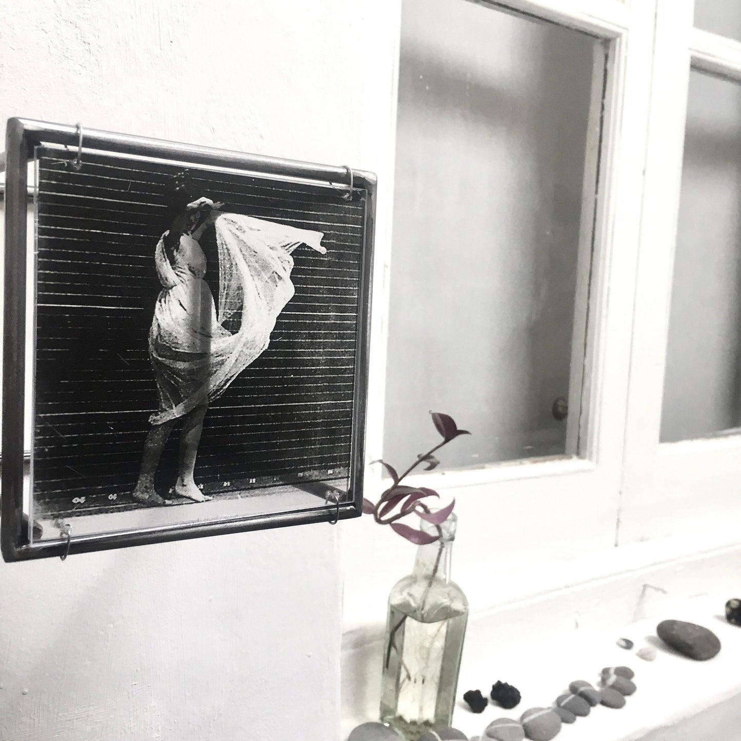 Eadweard J. Muybridge print of black and white photo “Women Dancing”. Artandshadow metal wall sculpture sensual gift