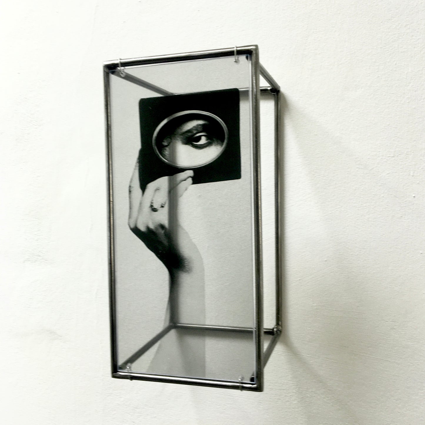Surreal collage style interior art