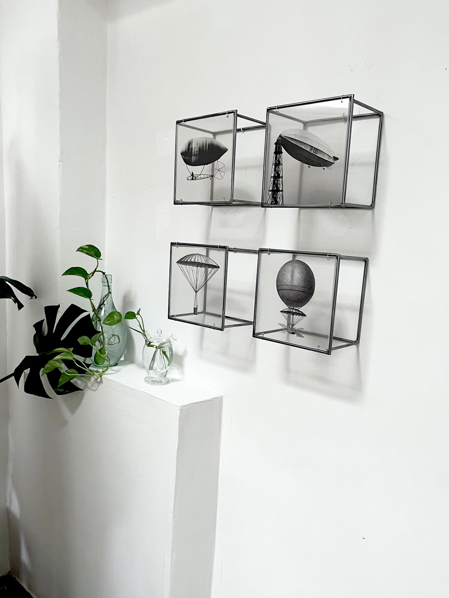 Modern Interior Metal Wall Art Sculpture Aviation Metal Wall Sculpture Set – Handmade Industrial Art by ArtandShadow Artandshadow