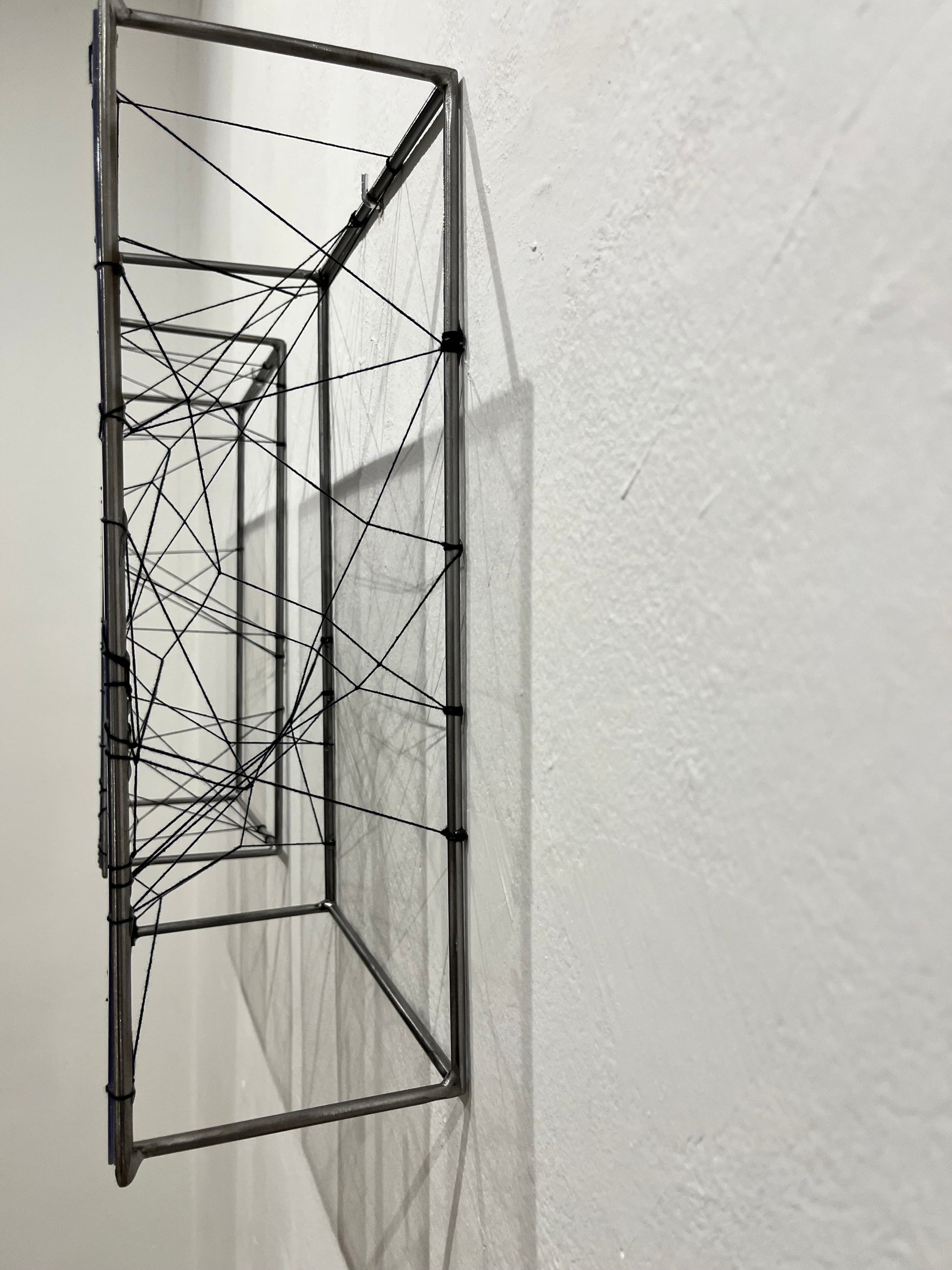 Numbered Limited Edition Wall Sculpture Free Like a Bird: Limited Edition Metal & String Art Diptych Artandshadow