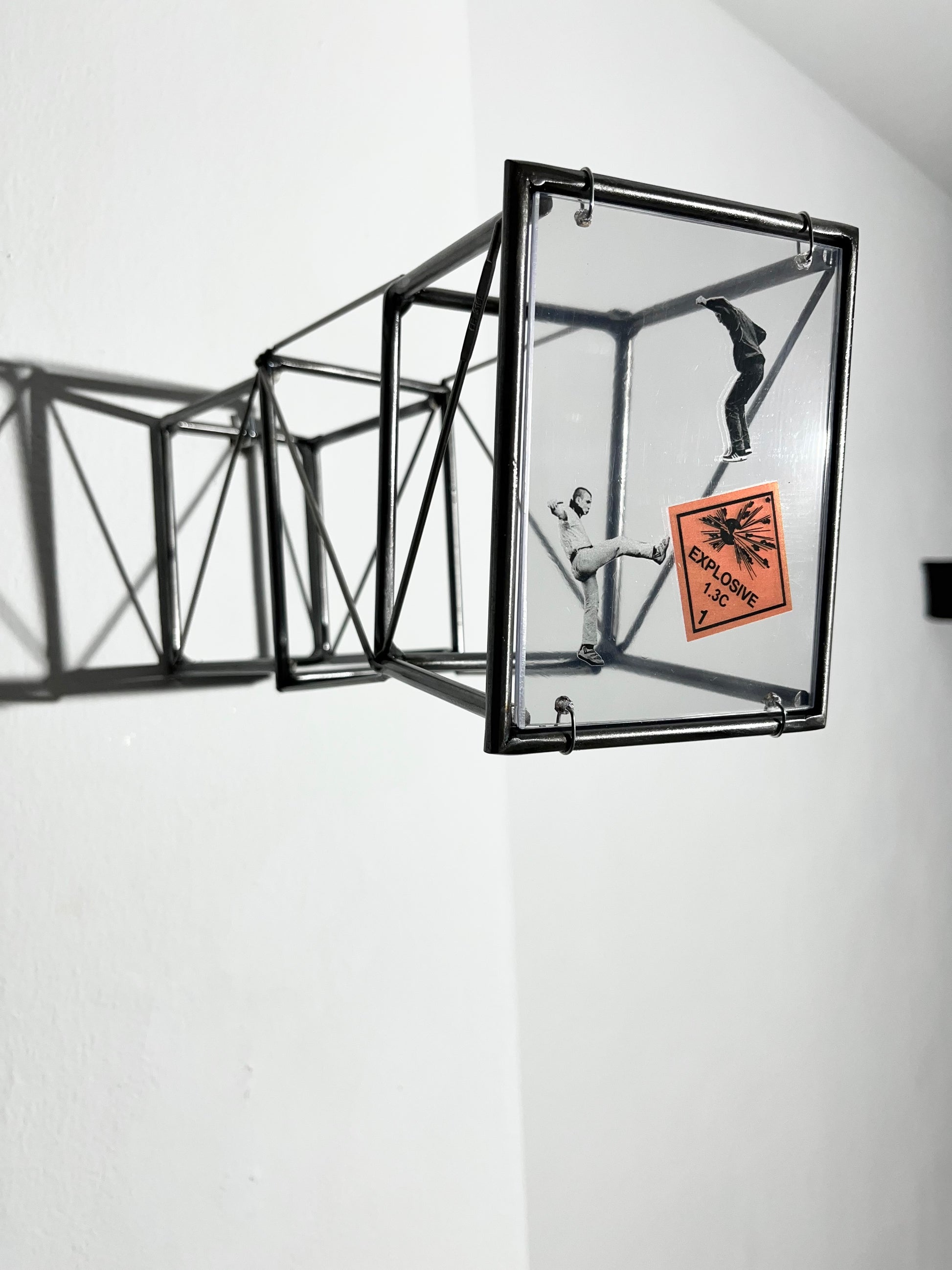 Numbered Limited Edition Wall Sculpture Social Explosion Sign: Limited Edition Light and Shadow Sculpture Artandshadow