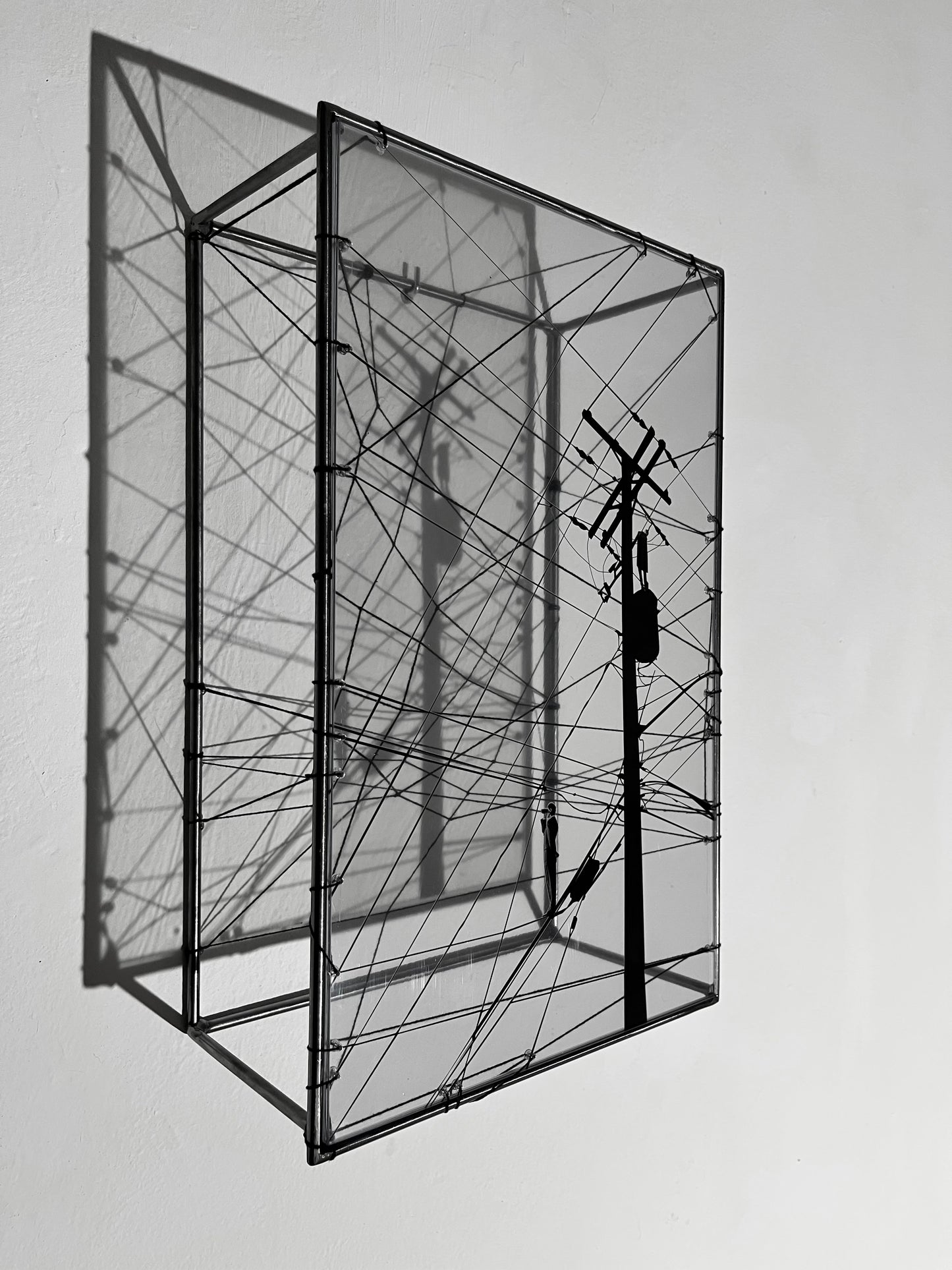 Numbered Limited Edition Wall Sculpture Free Like a Bird: Limited Edition Metal & String Art Diptych Artandshadow