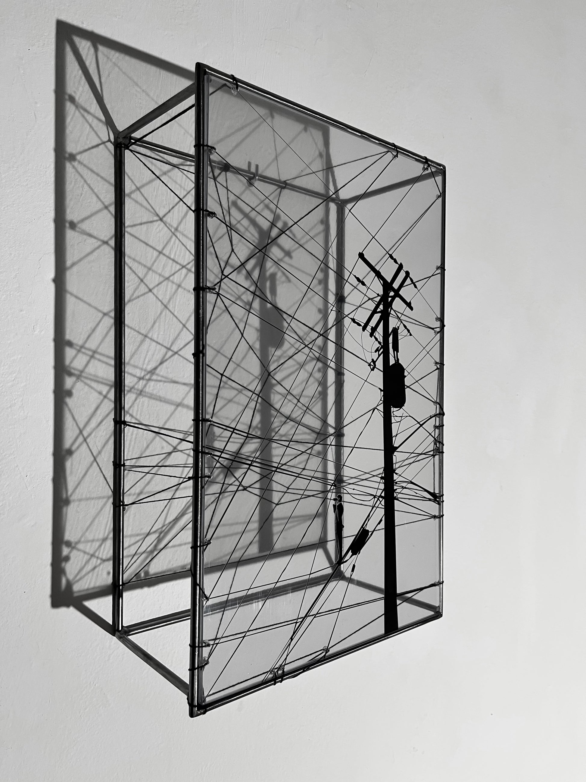 Numbered Limited Edition Wall Sculpture Free Like a Bird: Limited Edition Metal & String Art Diptych Artandshadow