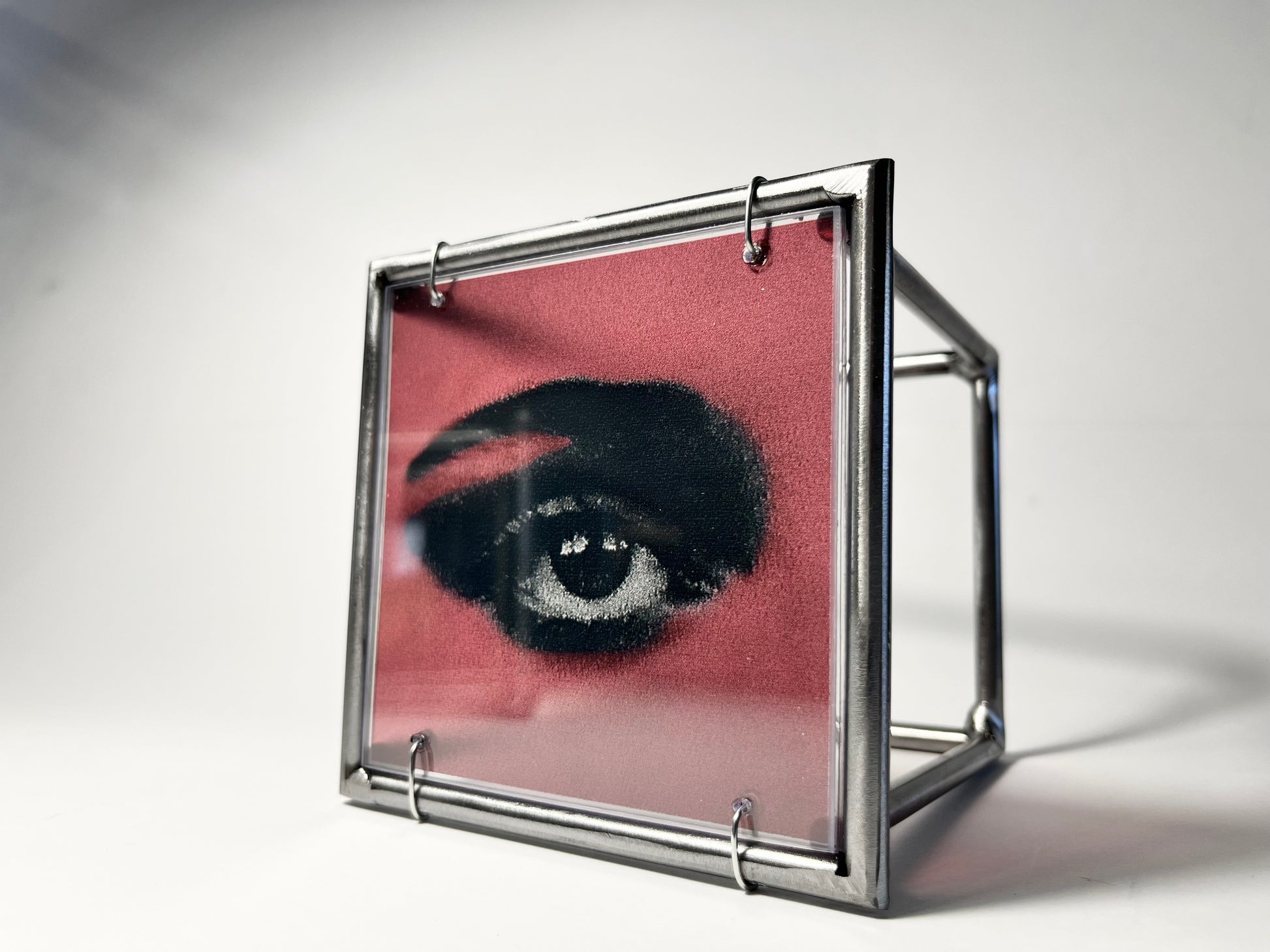 Modern Interior Metal Wall Art Sculpture Pop Art Lips Triptych — Three Colours, One Iconic Kiss Artandshadow