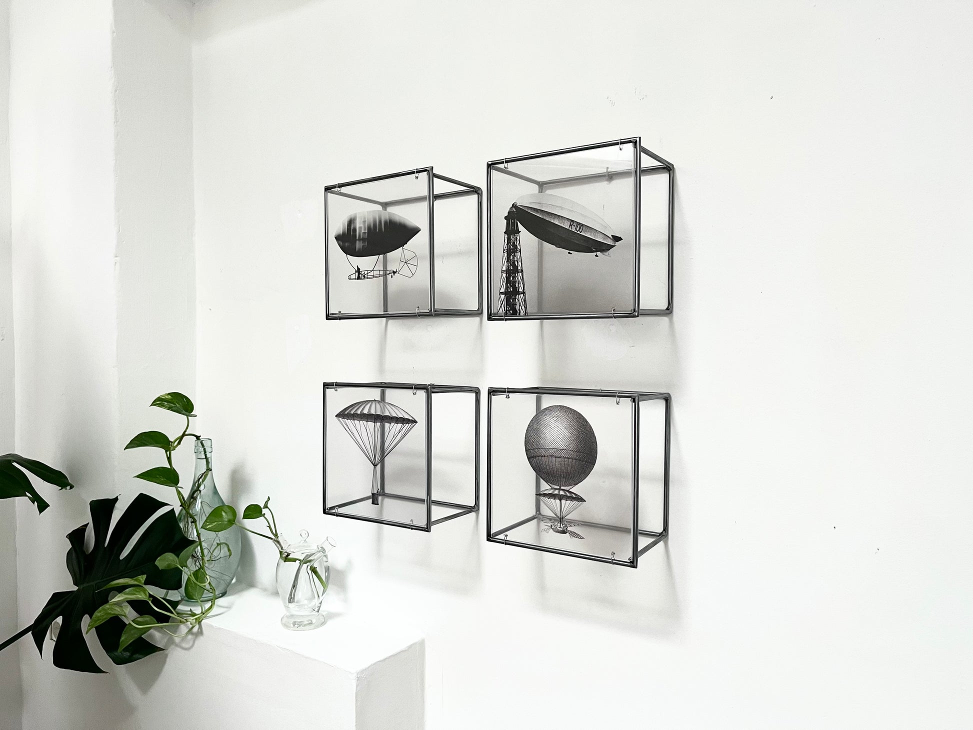 Modern Interior Metal Wall Art Sculpture Aviation Metal Wall Sculpture Set – Handmade Industrial Art by ArtandShadow Artandshadow