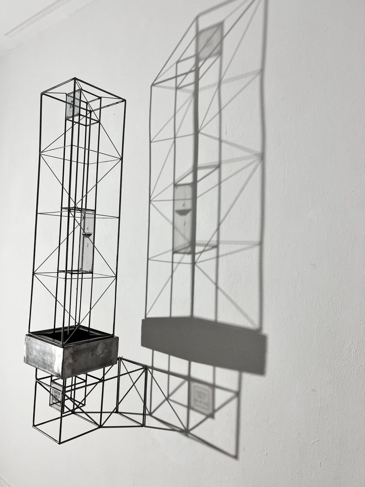 Original Fine Art Sculpture No Exit: A Unique 1-of-1 Architectural Shadow Narrative FURST_ORI