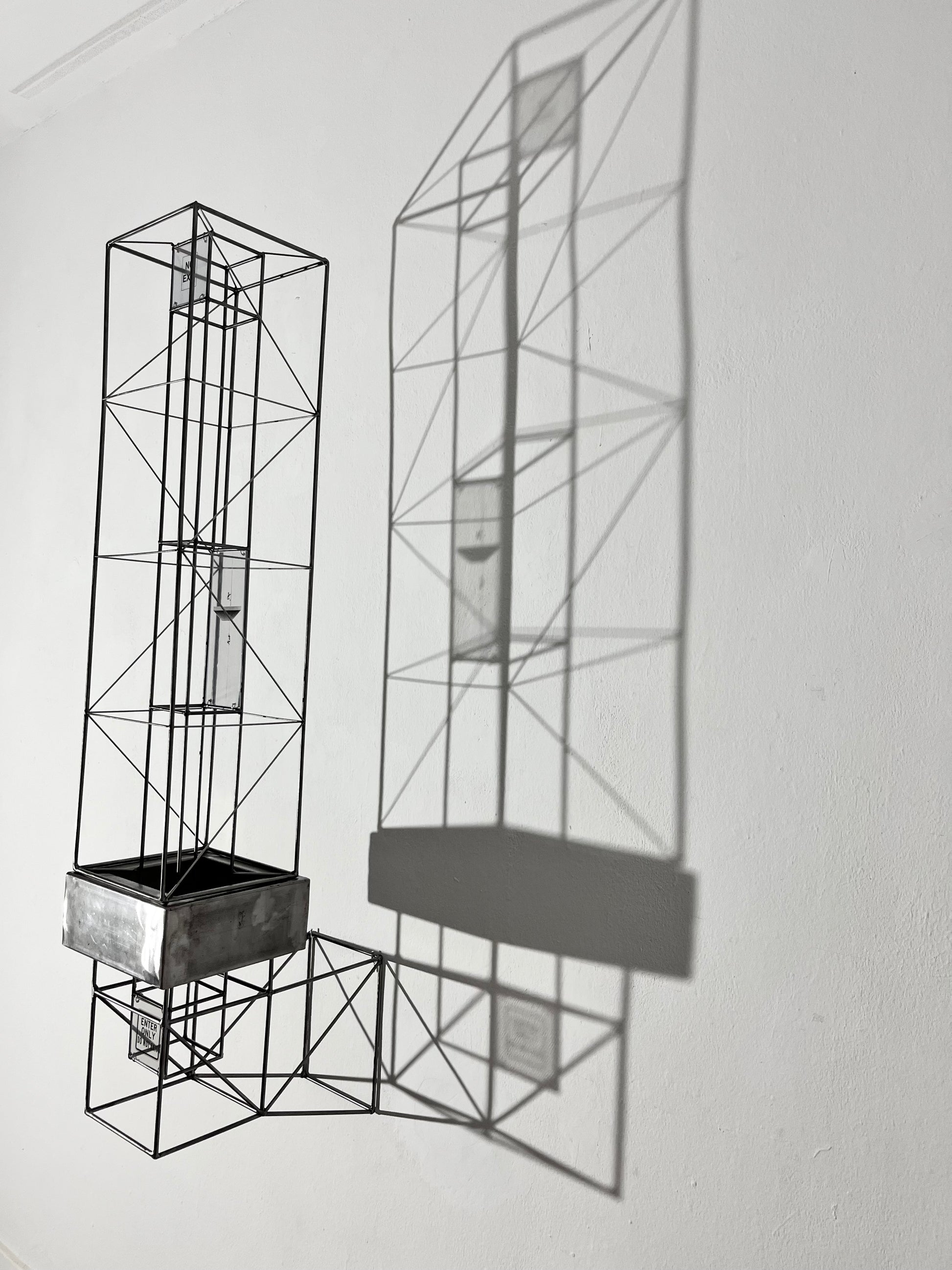 Original Fine Art Sculpture No Exit: A Unique 1-of-1 Architectural Shadow Narrative FURST_ORI