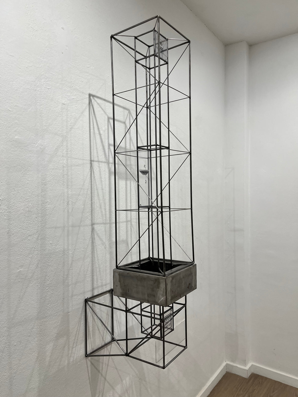Original Fine Art Sculpture No Exit: A Unique 1-of-1 Architectural Shadow Narrative FURST_ORI