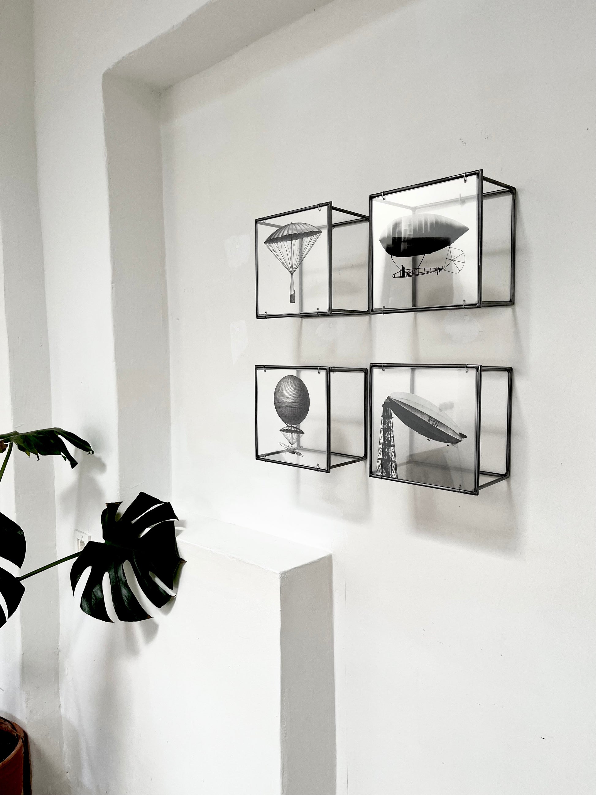Modern Interior Metal Wall Art Sculpture Aviation Metal Wall Sculpture Set – Handmade Industrial Art by ArtandShadow Artandshadow