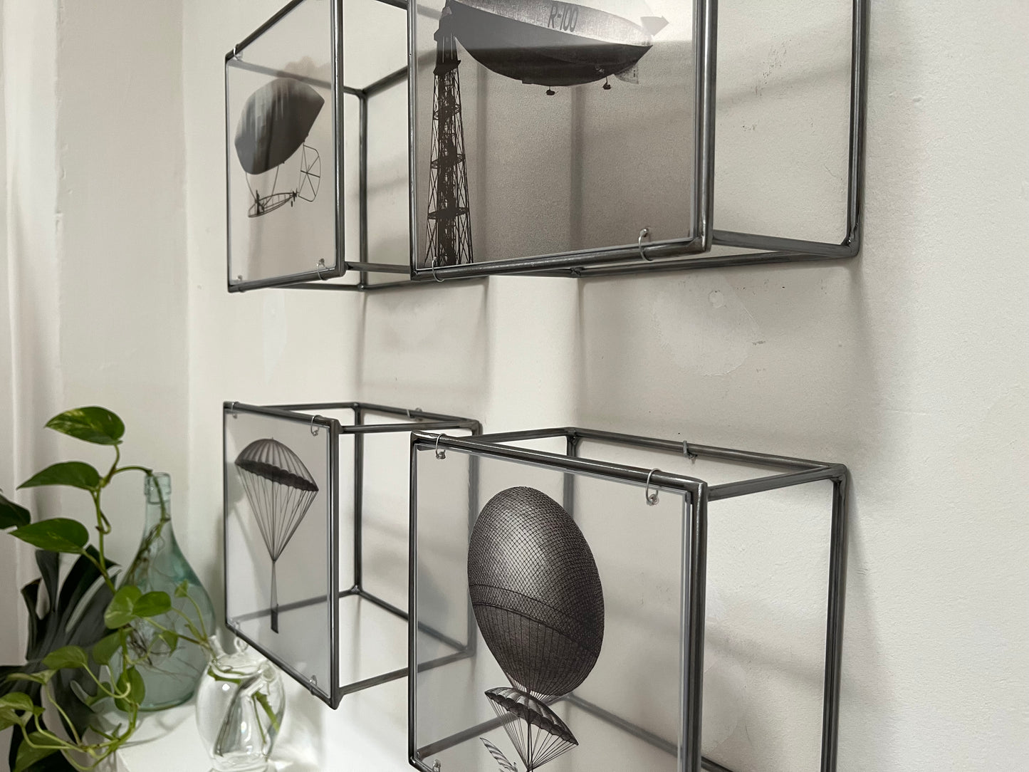 Modern Interior Metal Wall Art Sculpture Aviation Metal Wall Sculpture Set – Handmade Industrial Art by ArtandShadow Artandshadow