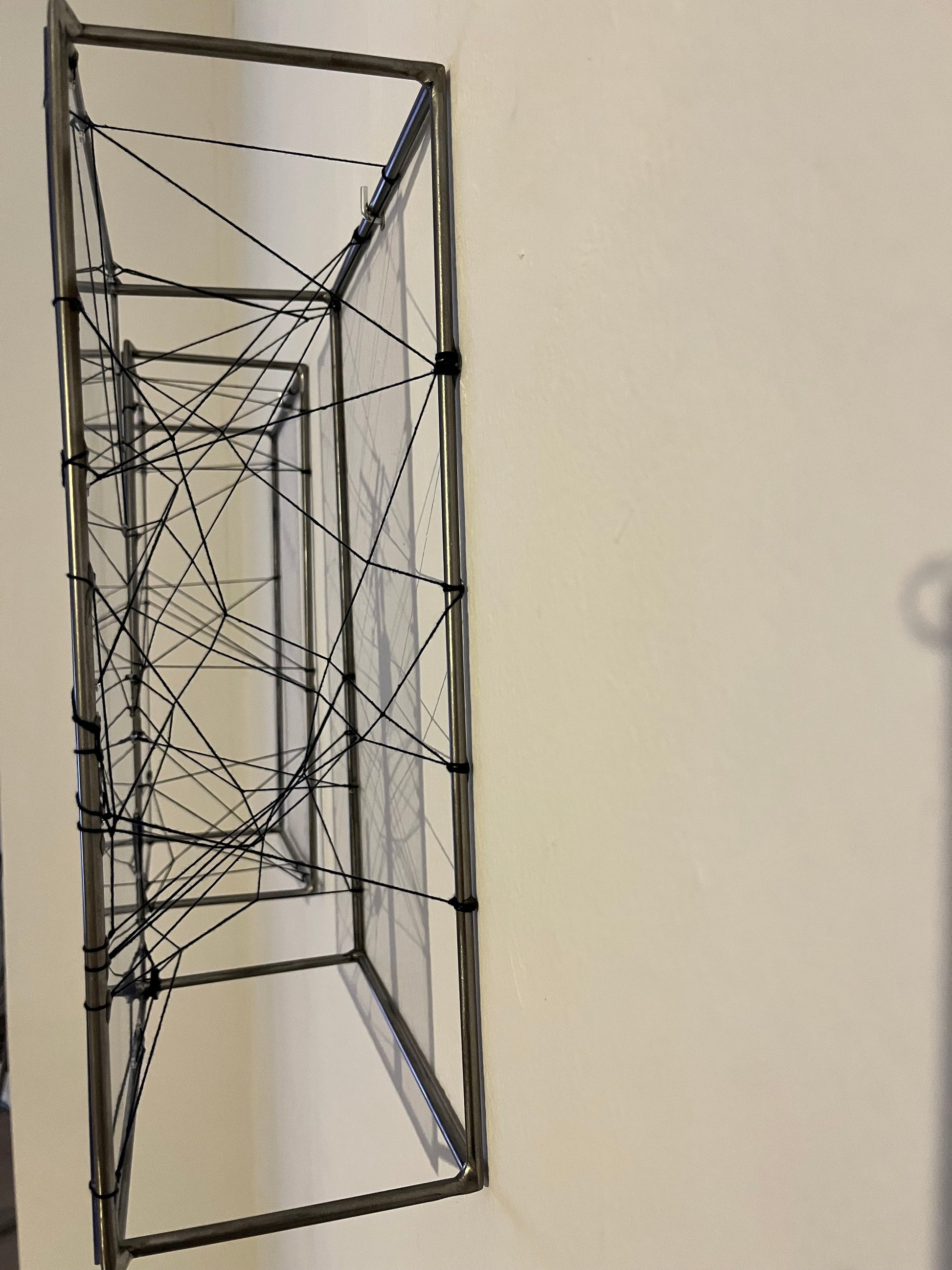 Numbered Limited Edition Wall Sculpture Free Like a Bird: Limited Edition Metal & String Art Diptych Artandshadow