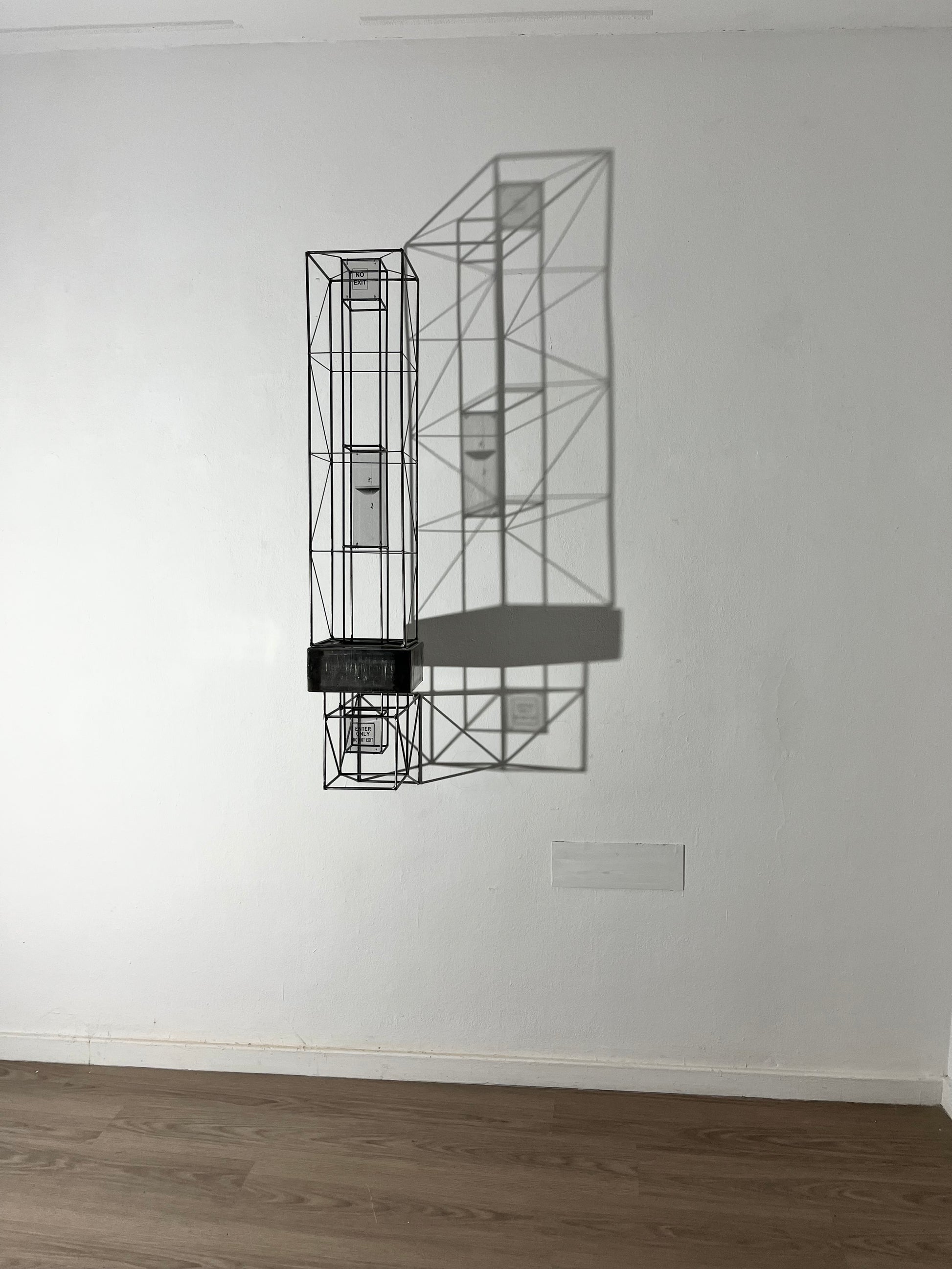 Original Fine Art Sculpture No Exit: A Unique 1-of-1 Architectural Shadow Narrative FURST_ORI