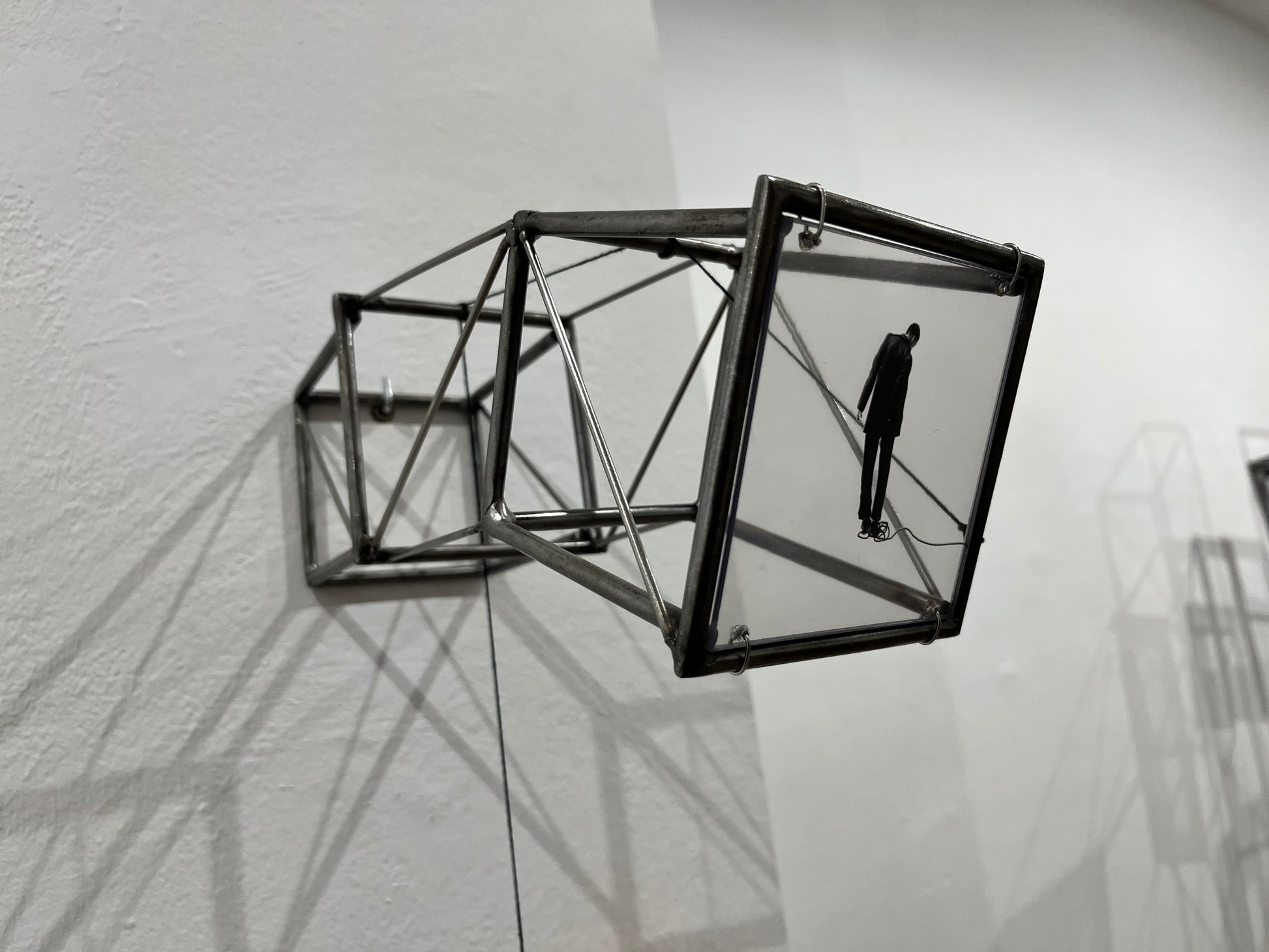 Numbered Limited Edition Wall Sculpture Hanging by a Thread: Limited Edition Kinetic Shadow Sculpture Artandshadow