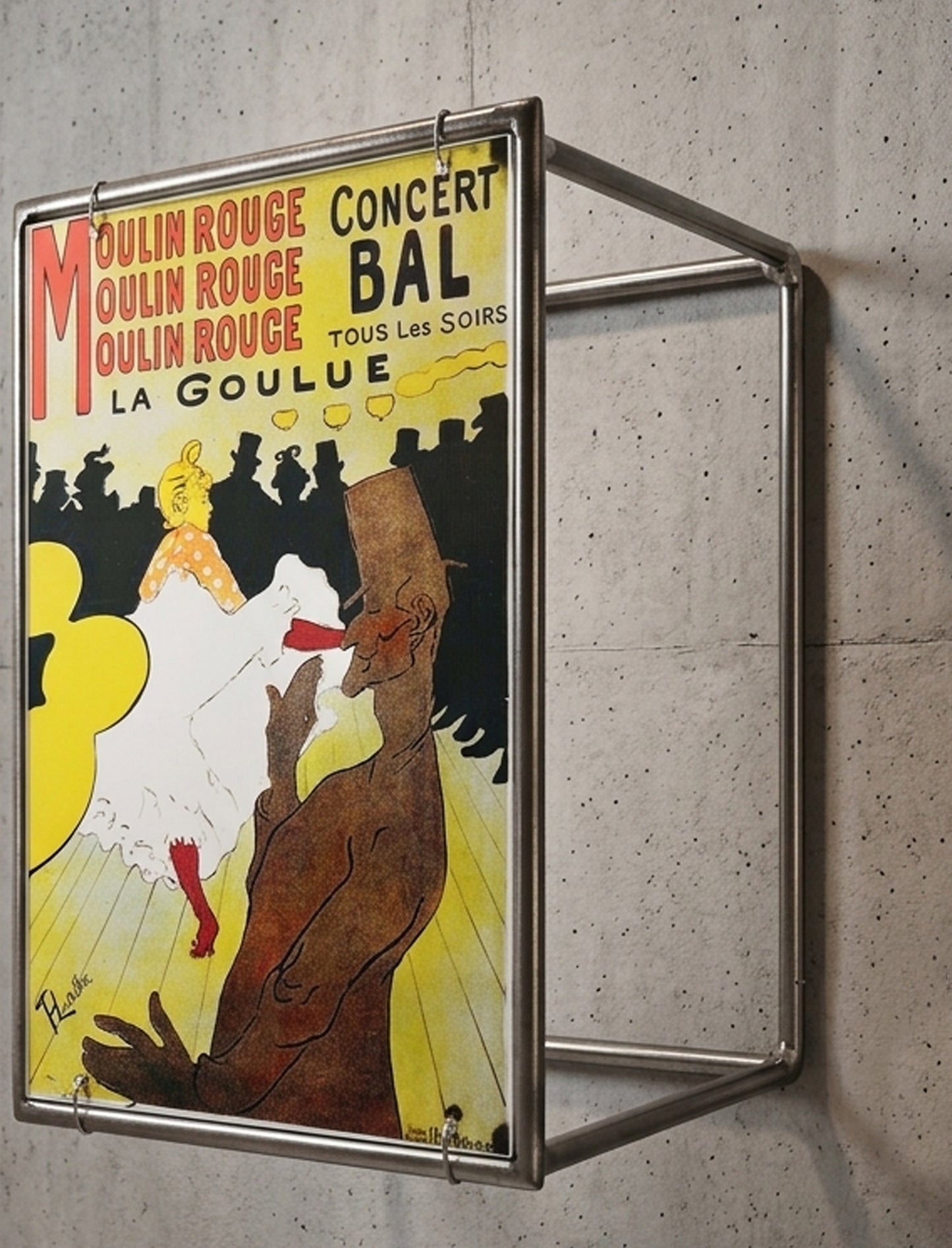 Moulin Rouge Steel and Shadow Sculpture, Toulouse-Lautrec, 13x18 cm