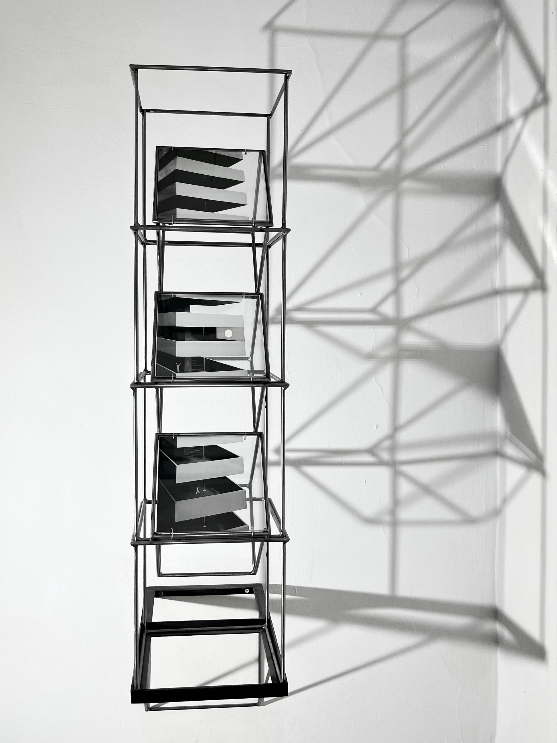 Numbered Limited Edition Wall Sculpture Brutalist Tower – Limited Edition Shadow Sculpture by Furst_Ori Artandshadow