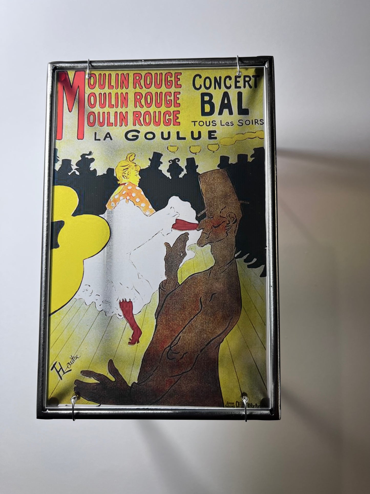 Moulin Rouge Steel and Shadow Sculpture, Toulouse-Lautrec, 13x18 cm