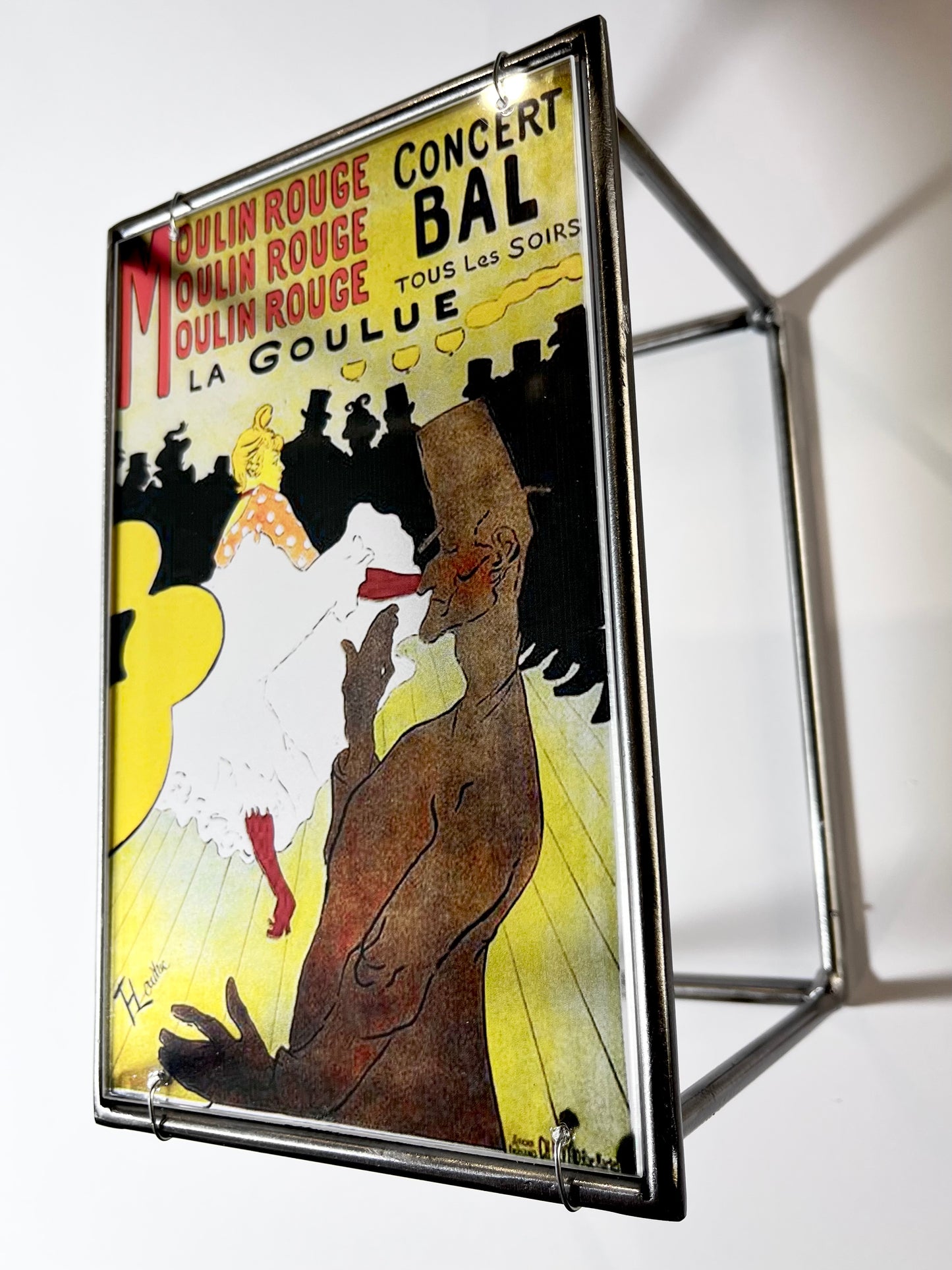 Moulin Rouge Steel and Shadow Sculpture, Toulouse-Lautrec, 13x18 cm