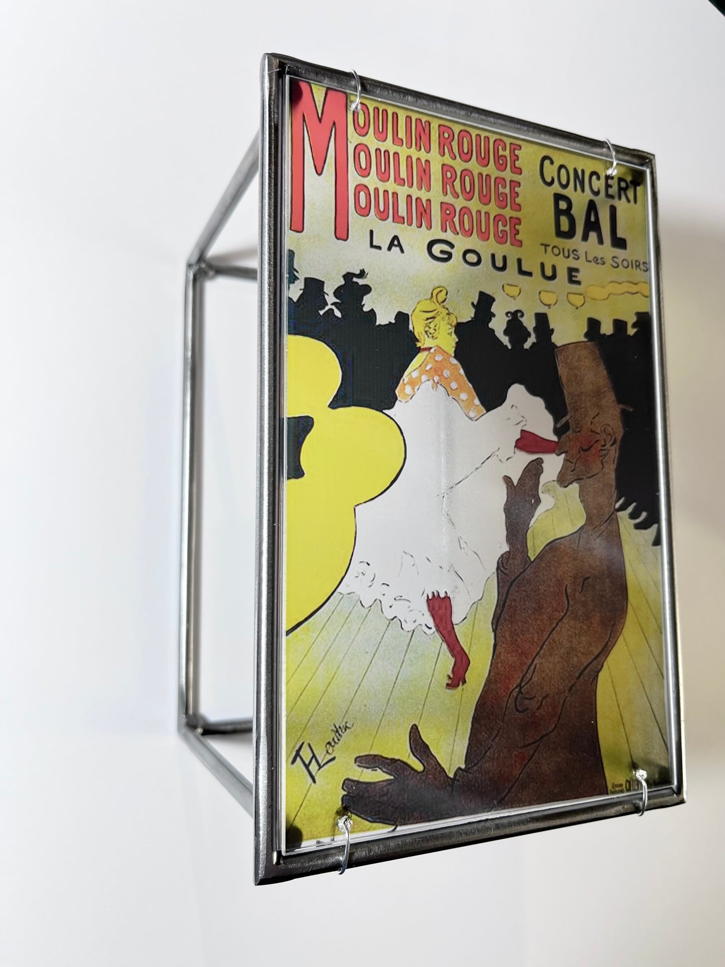 Moulin Rouge Steel and Shadow Sculpture, Toulouse-Lautrec, 13x18 cm