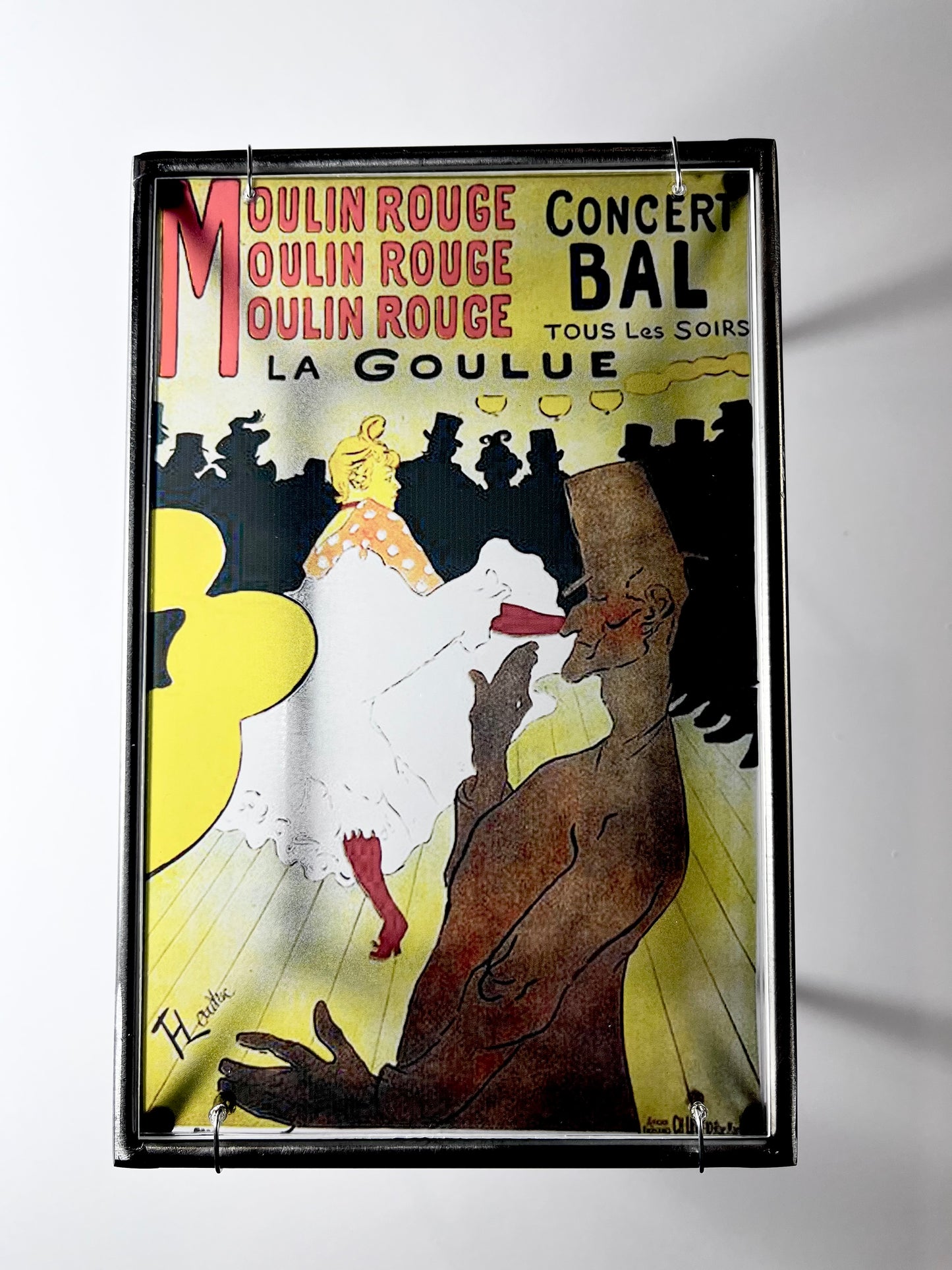 Moulin Rouge Steel and Shadow Sculpture, Toulouse-Lautrec, 13x18 cm