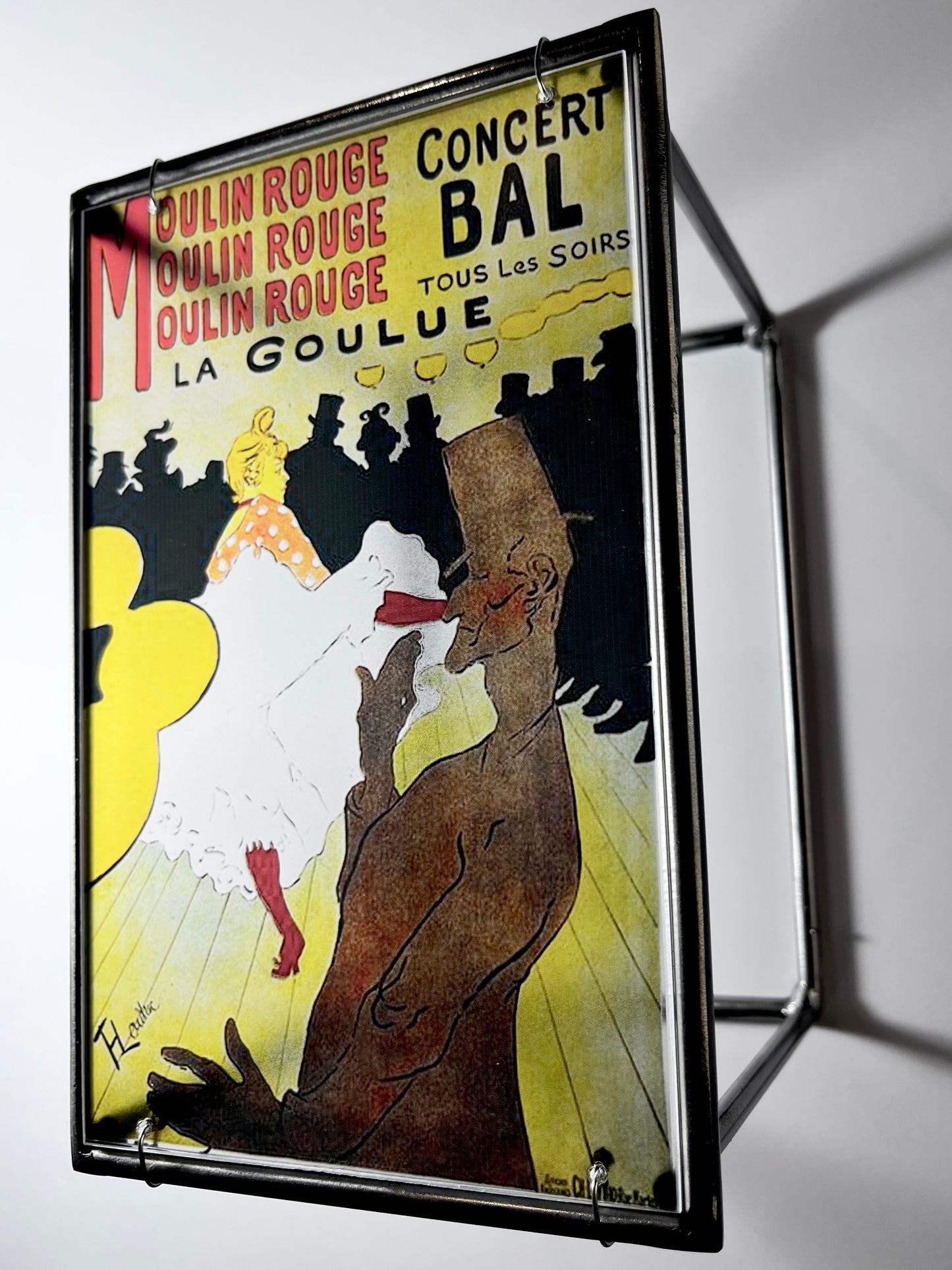 Moulin Rouge Steel and Shadow Sculpture, Toulouse-Lautrec, 13x18 cm