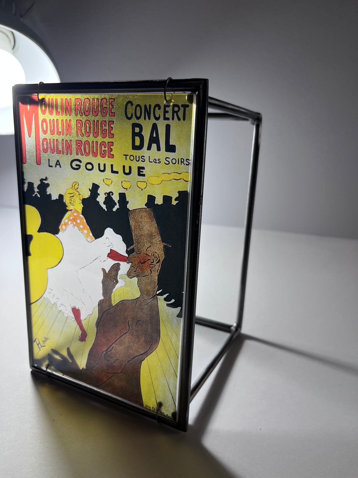 Moulin Rouge Steel and Shadow Sculpture, Toulouse-Lautrec, 13x18 cm