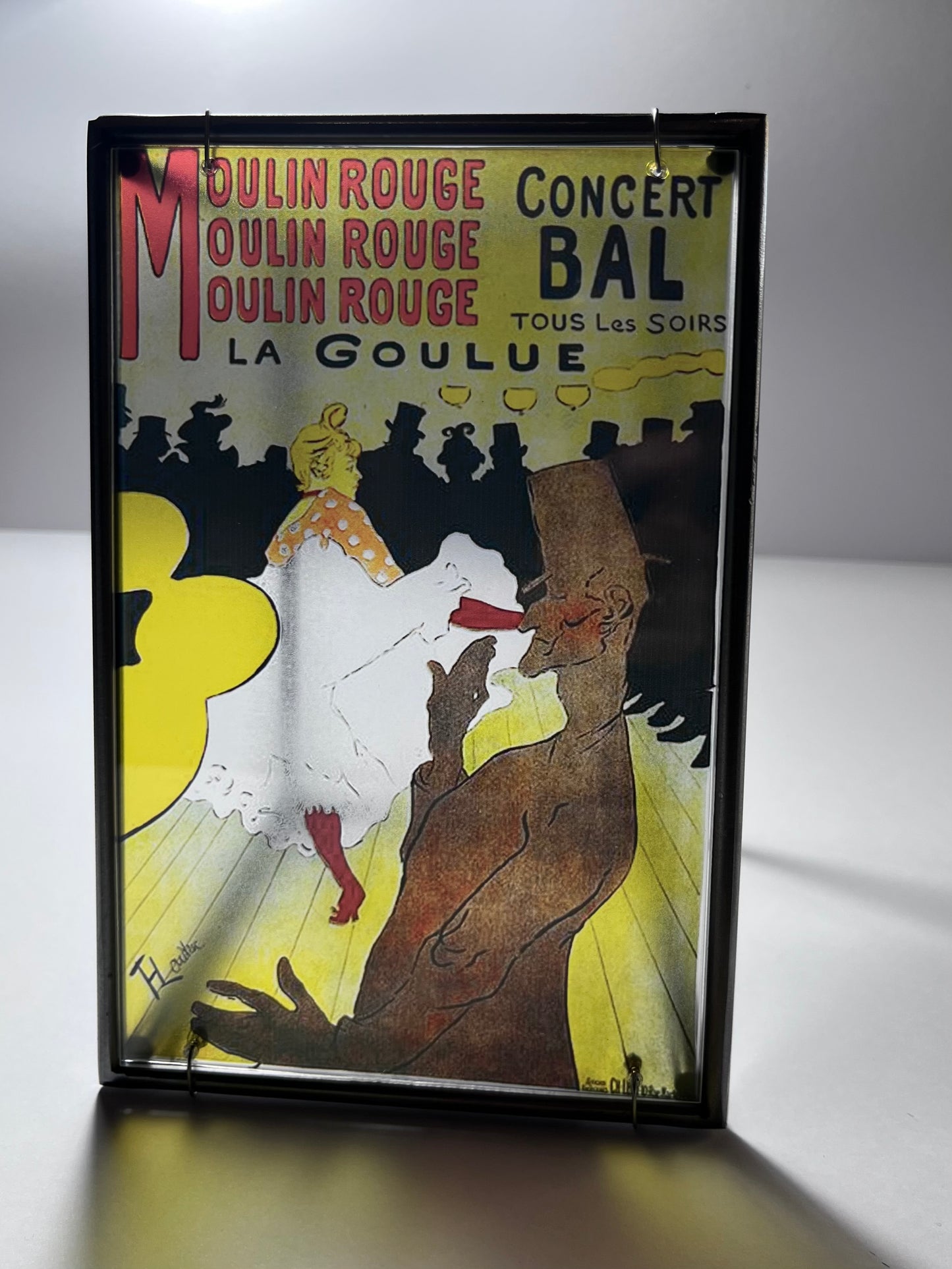 Moulin Rouge Steel and Shadow Sculpture, Toulouse-Lautrec, 13x18 cm