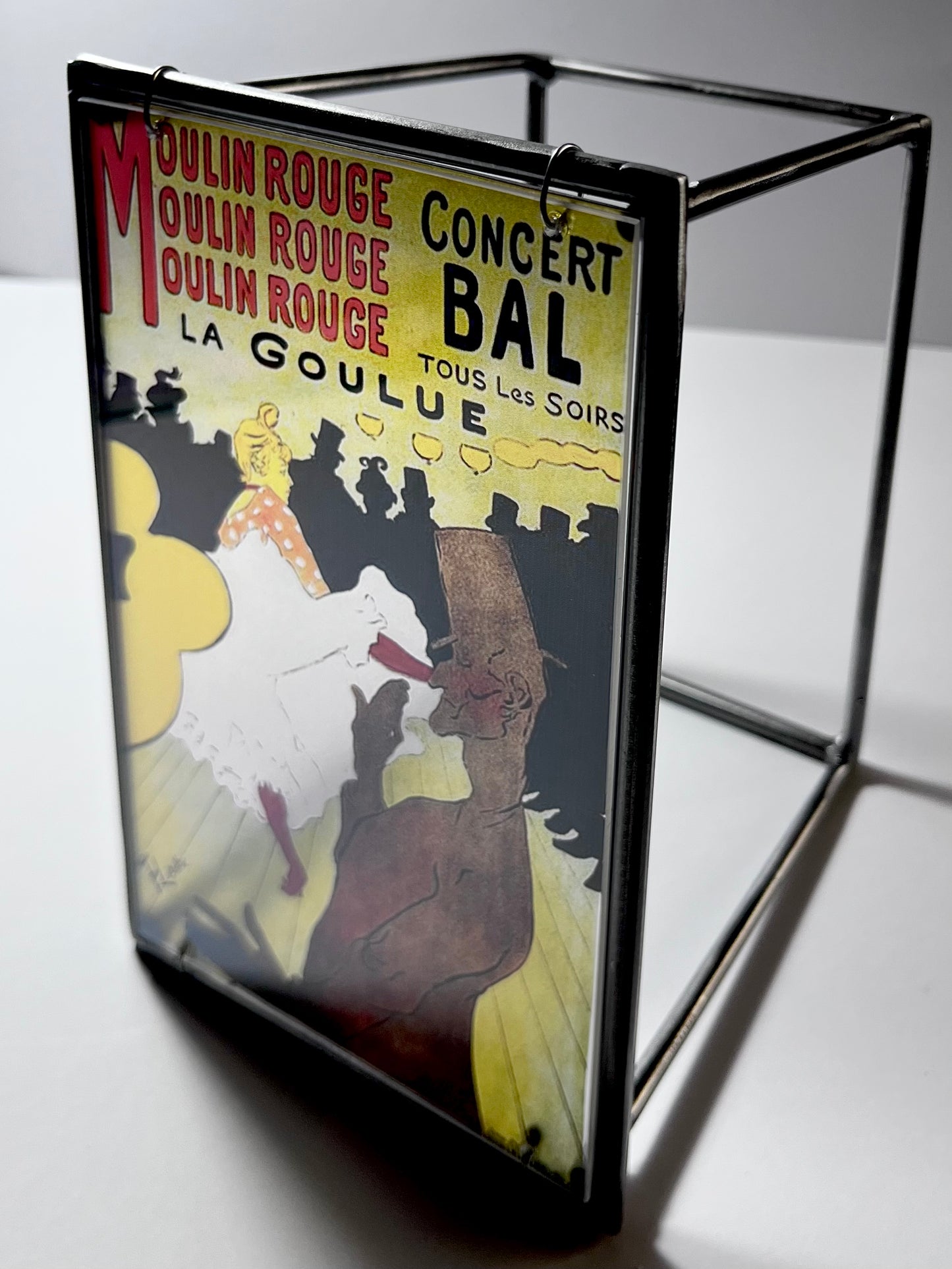 Moulin Rouge Steel and Shadow Sculpture, Toulouse-Lautrec, 13x18 cm