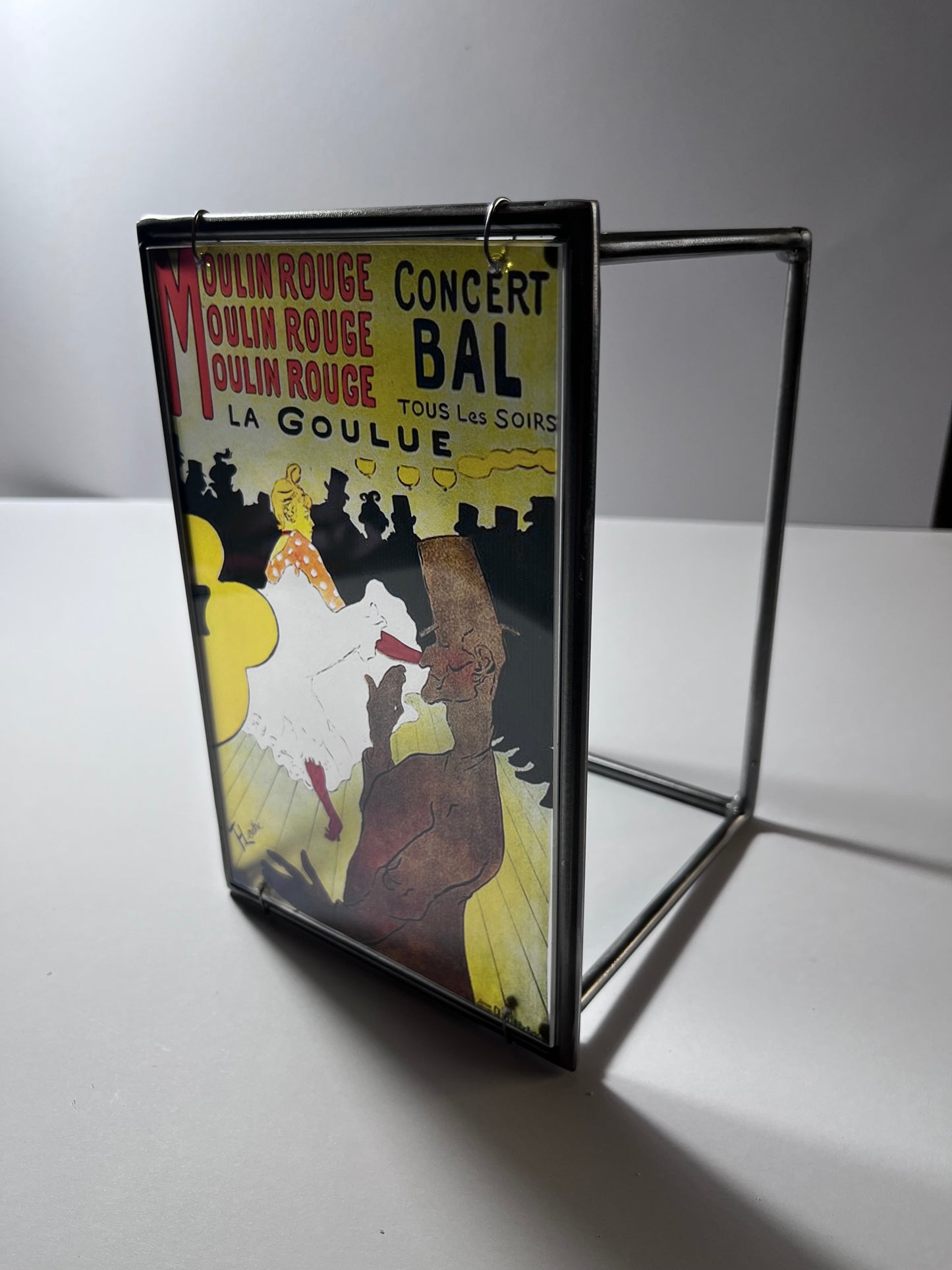 Moulin Rouge Steel and Shadow Sculpture, Toulouse-Lautrec, 13x18 cm