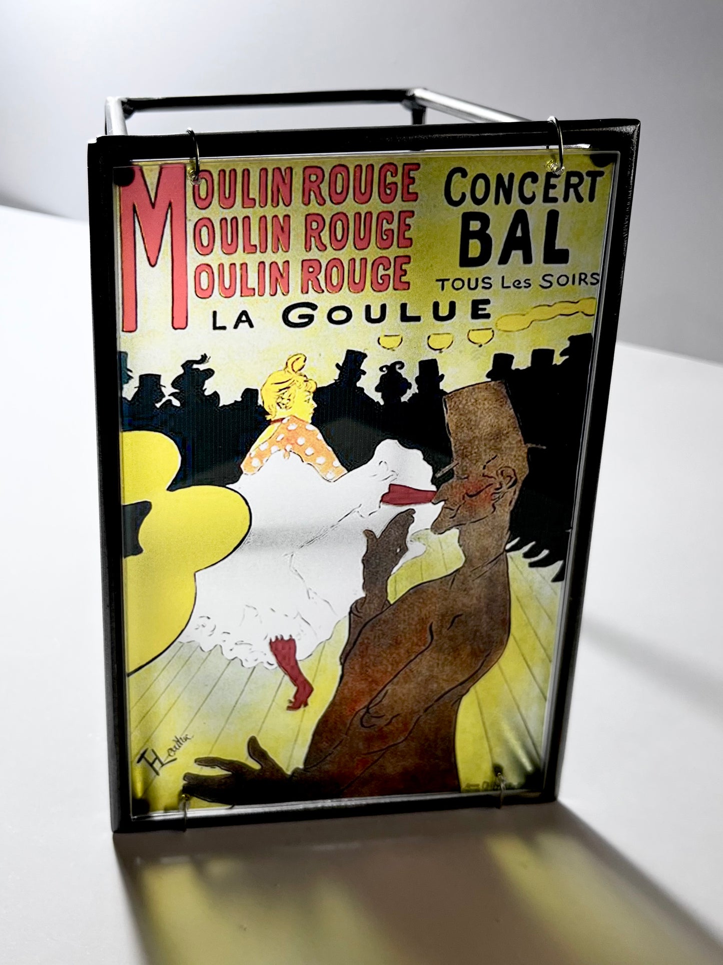Moulin Rouge Steel and Shadow Sculpture, Toulouse-Lautrec, 13x18 cm
